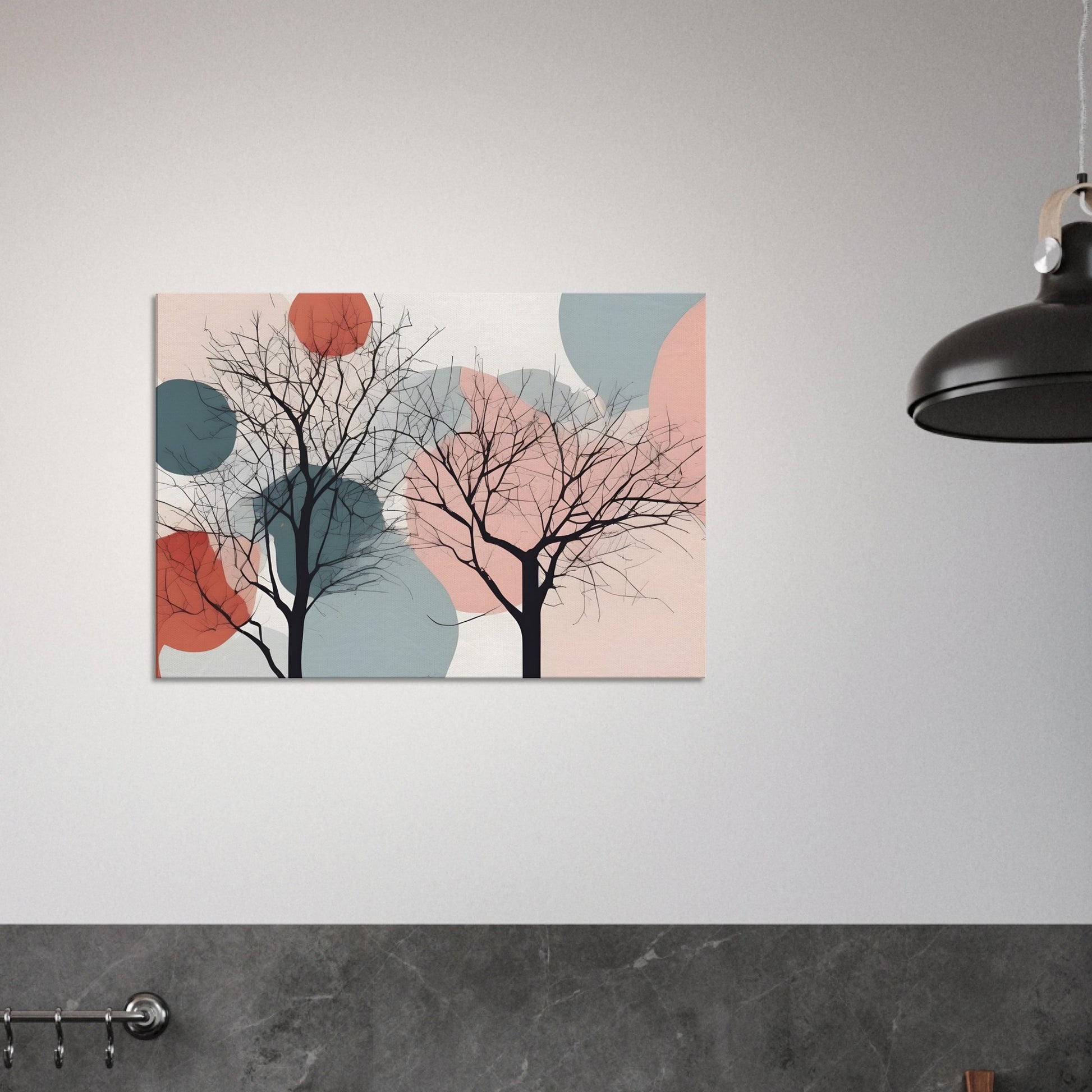 Silhouette Serenity: Minimalist Abstract Wall Art