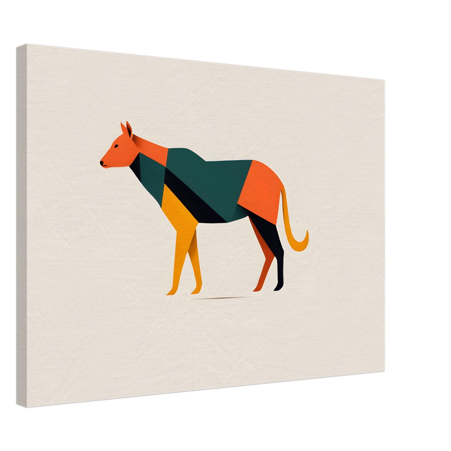 Colorful Canine - Minimalist Abstract Wall Art