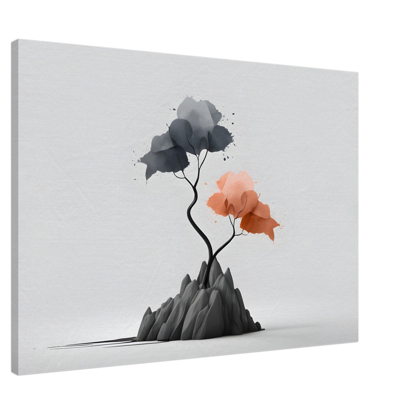 Minimalist Abstract Landscape Wall Art - Modern Canvas Print