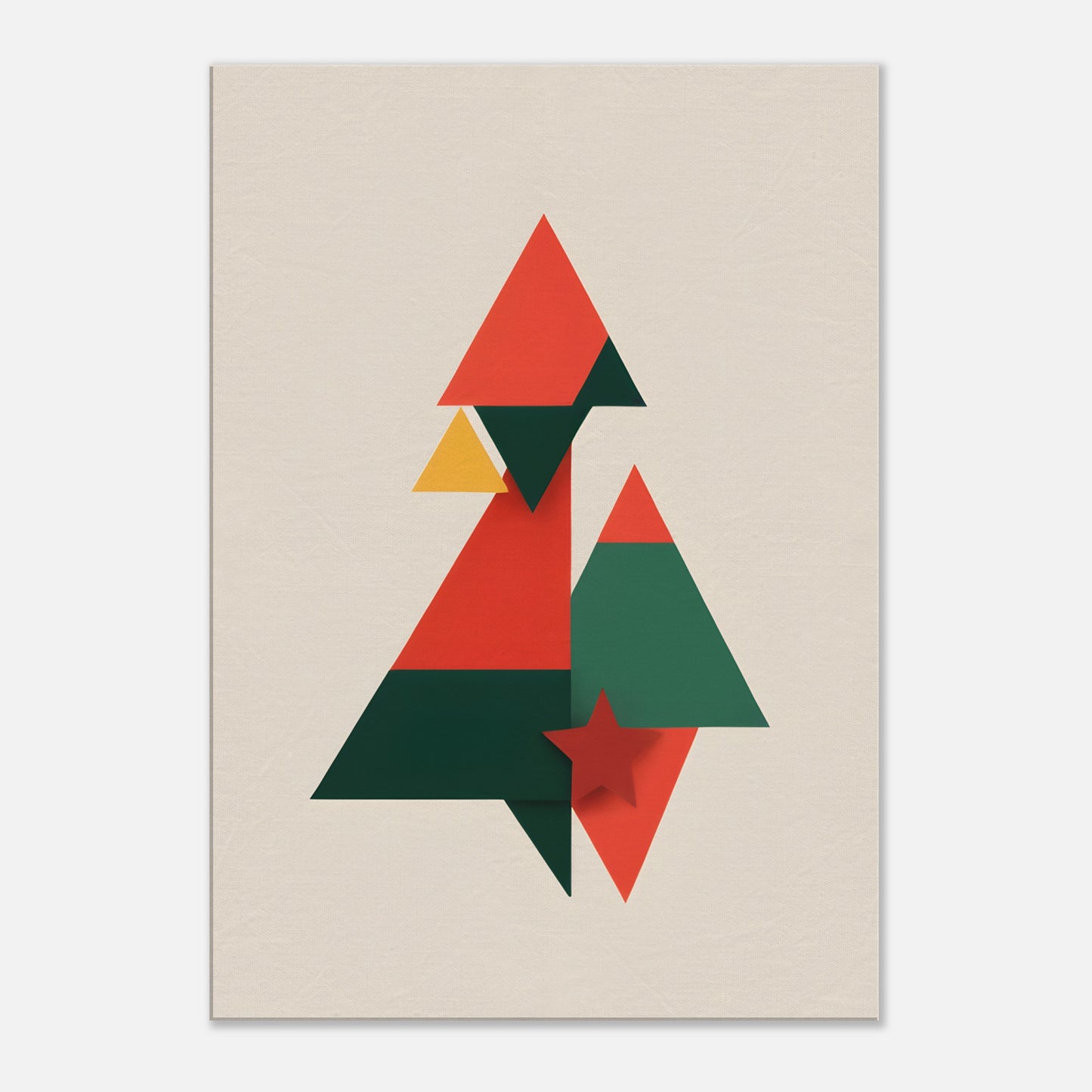 Christmas Harmony - Minimalist Abstract Canvas Print