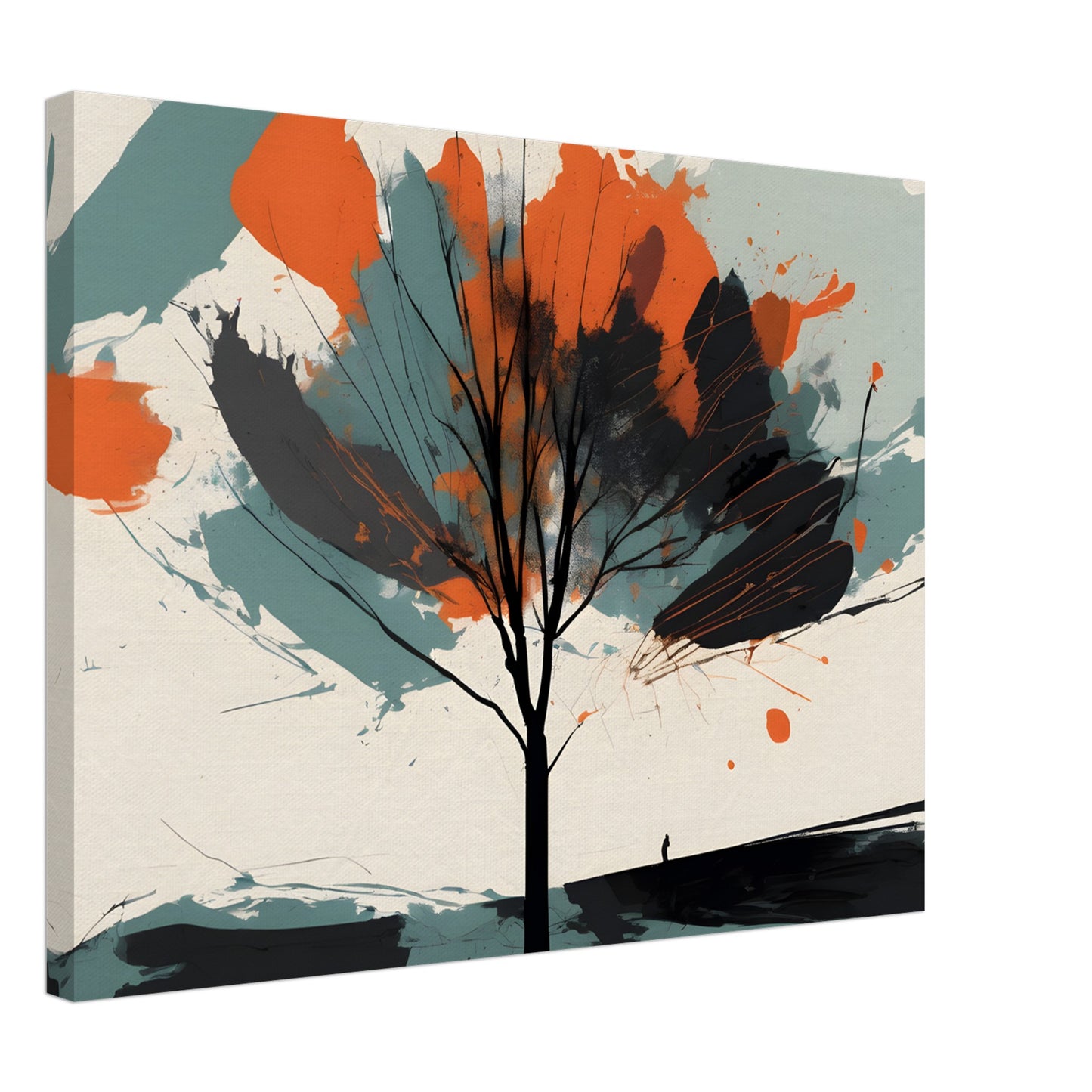 Ember Tree - Minimalist Abstract Wall Art