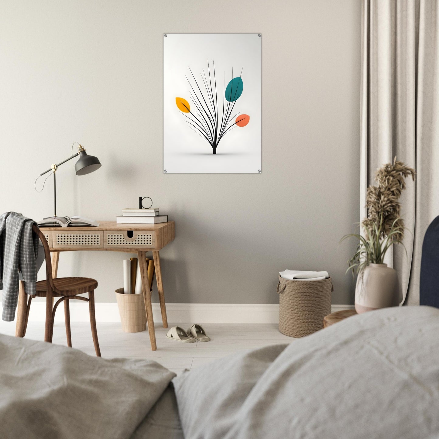 Acrylic glass wall art, Acrylic Print With Nature-Inspired Design