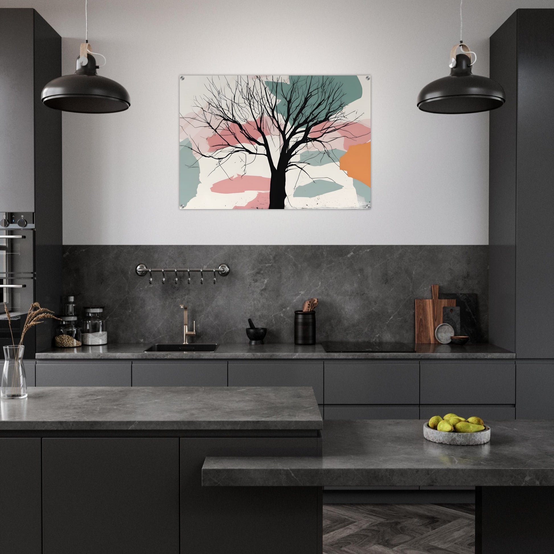 Tree Essence: Minimalist Abstract Wall Art