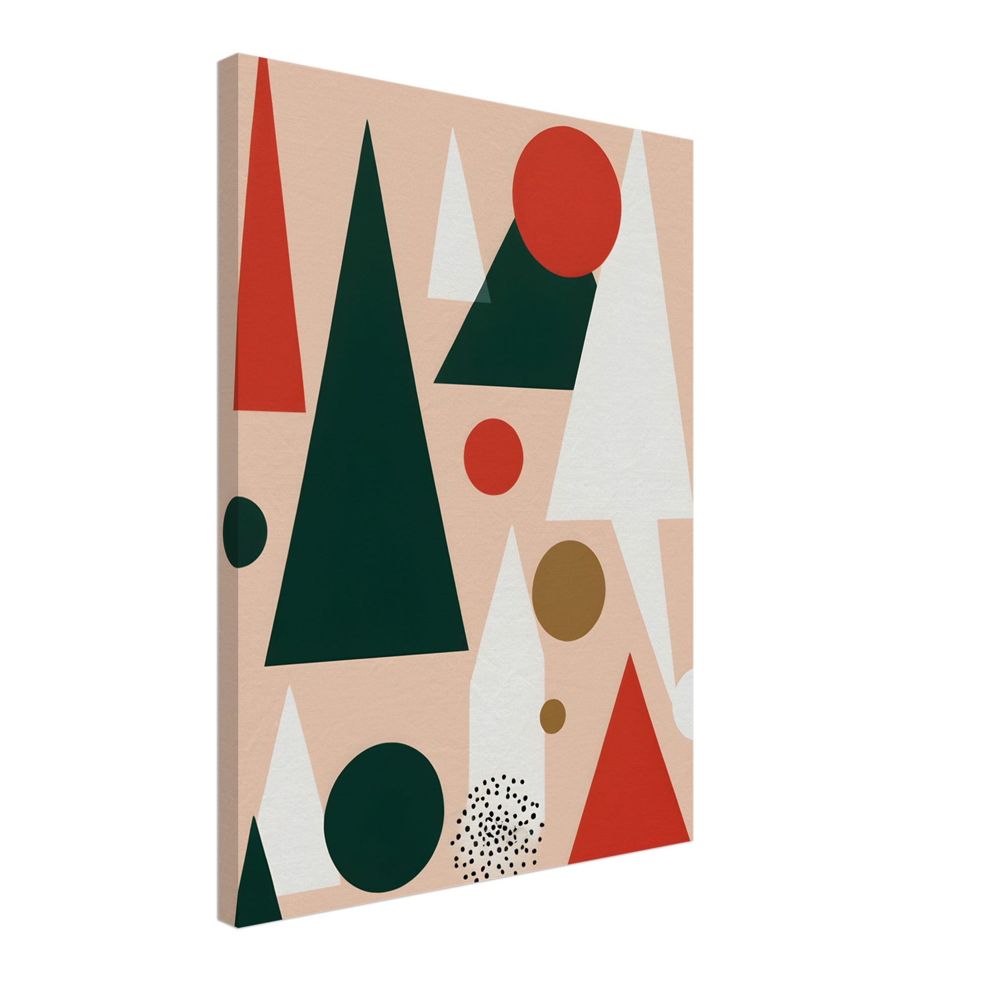 Playful Forest - Minimalist Abstract Christmas Art for Home