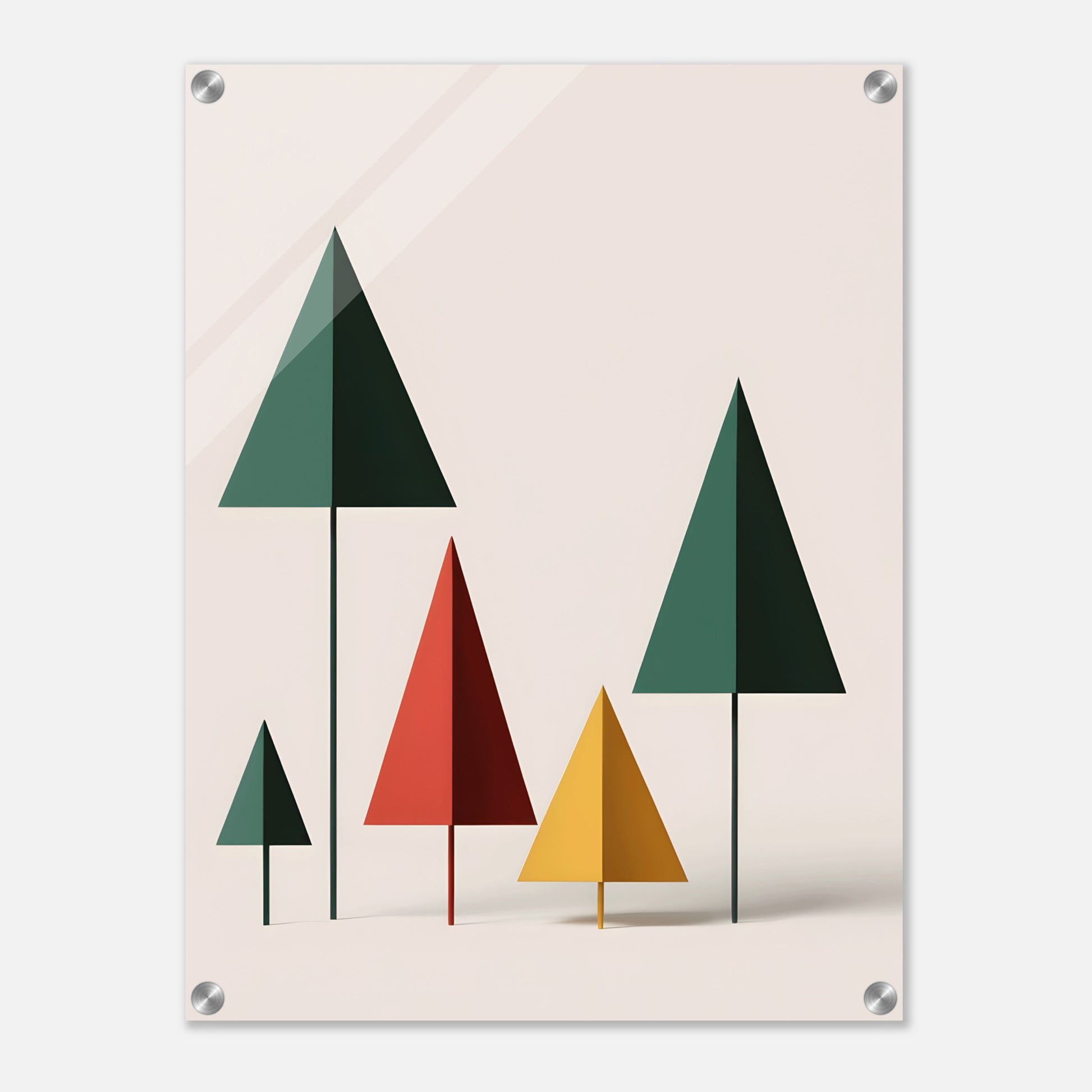 Christmas Trees - Minimalist Acrylic Wall Art