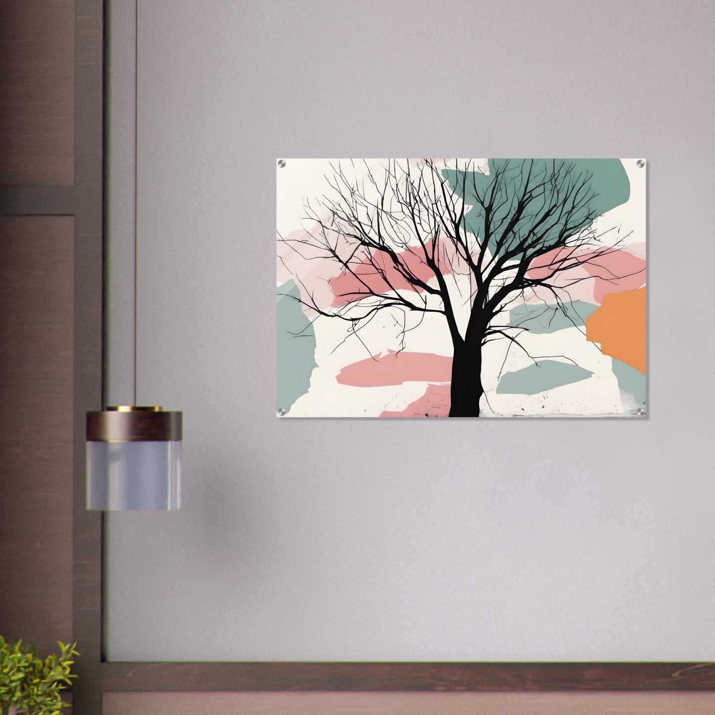 Tree Essence: Minimalist Abstract Wall Art