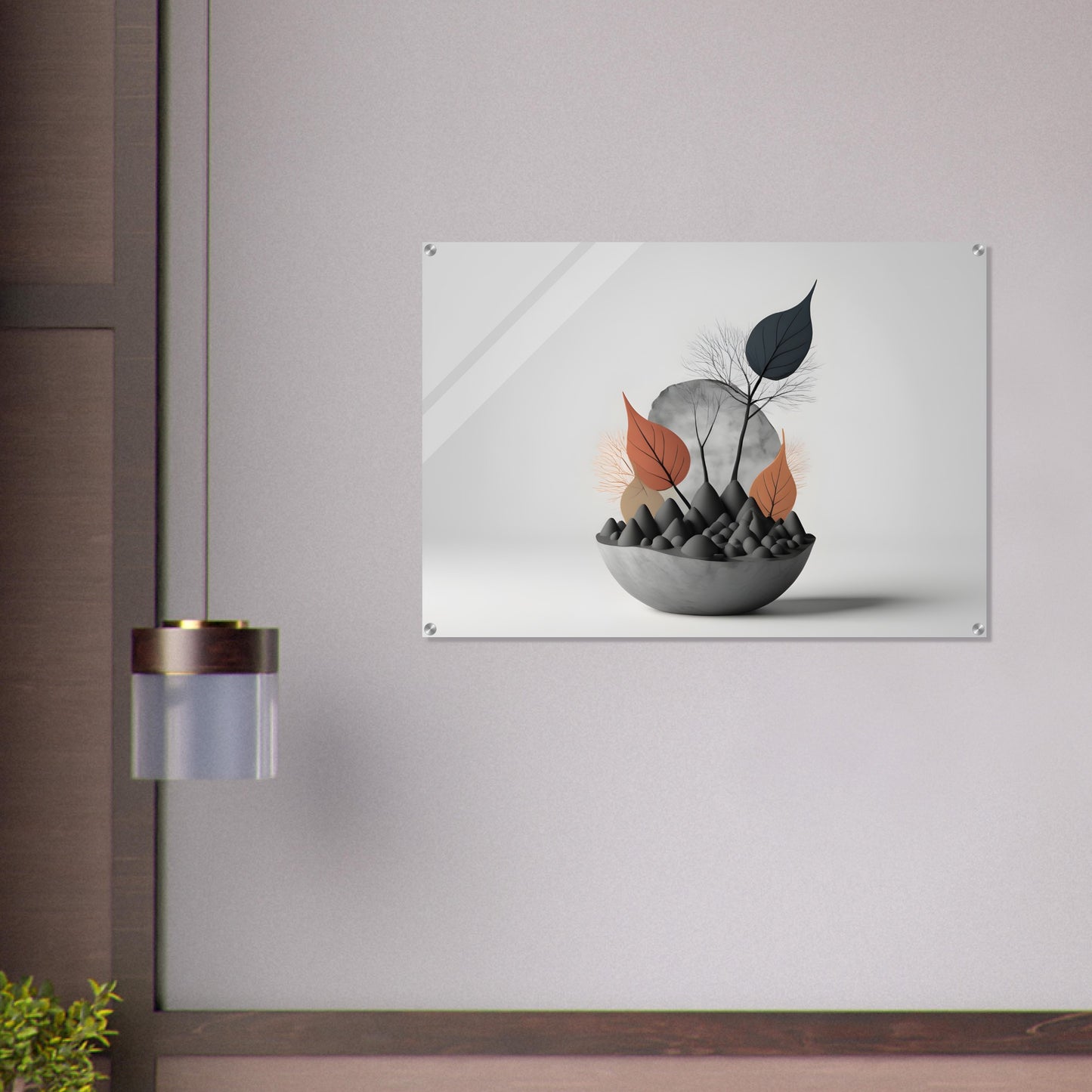 Stunning Minimalist Abstract Acrylic Print for Modern Decor