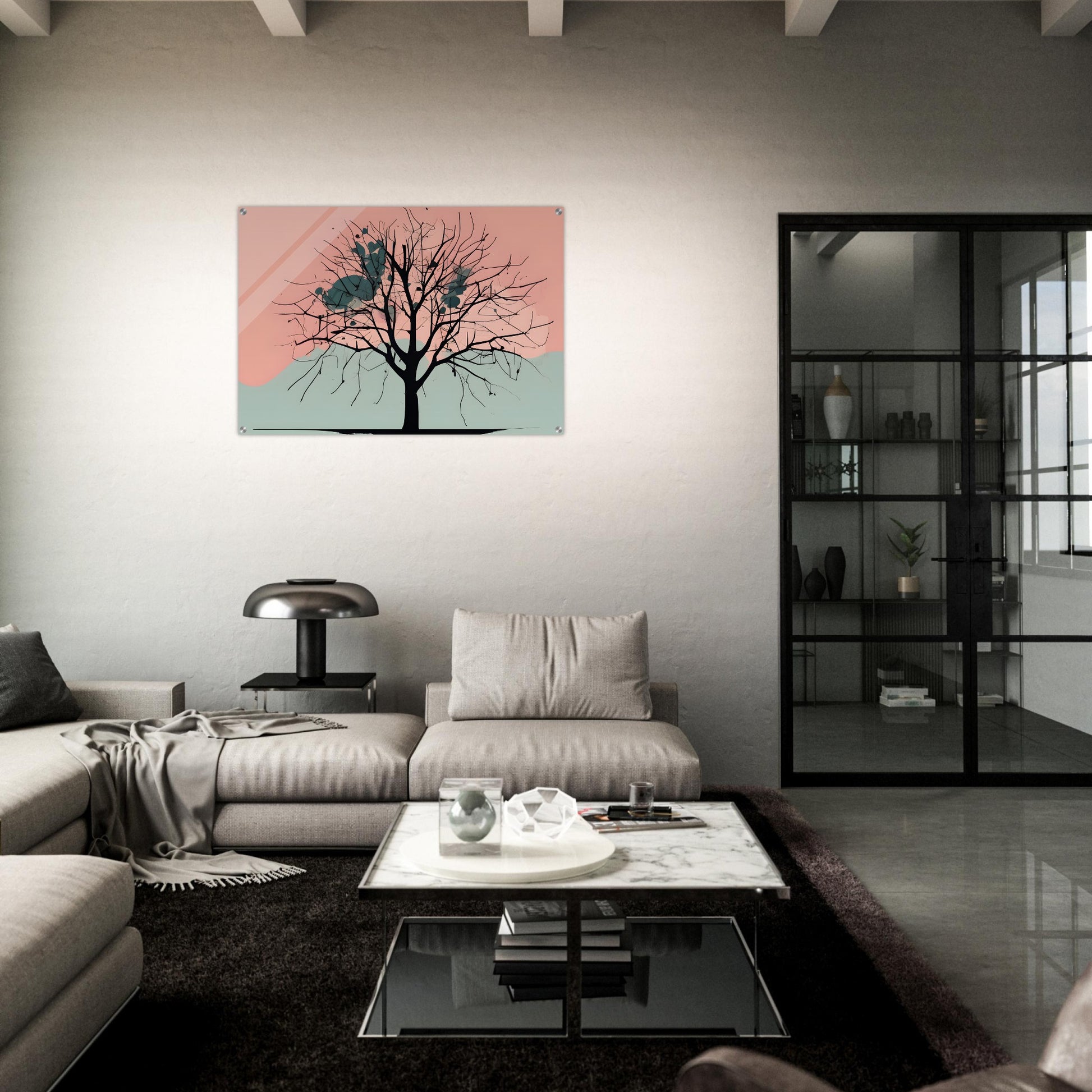 Solitude - Minimalist Black Tree Abstract Wall Art