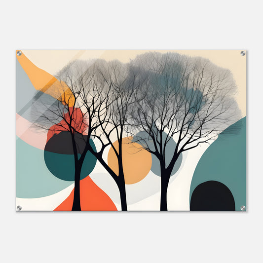 Serene Trees Acrylic Print Art