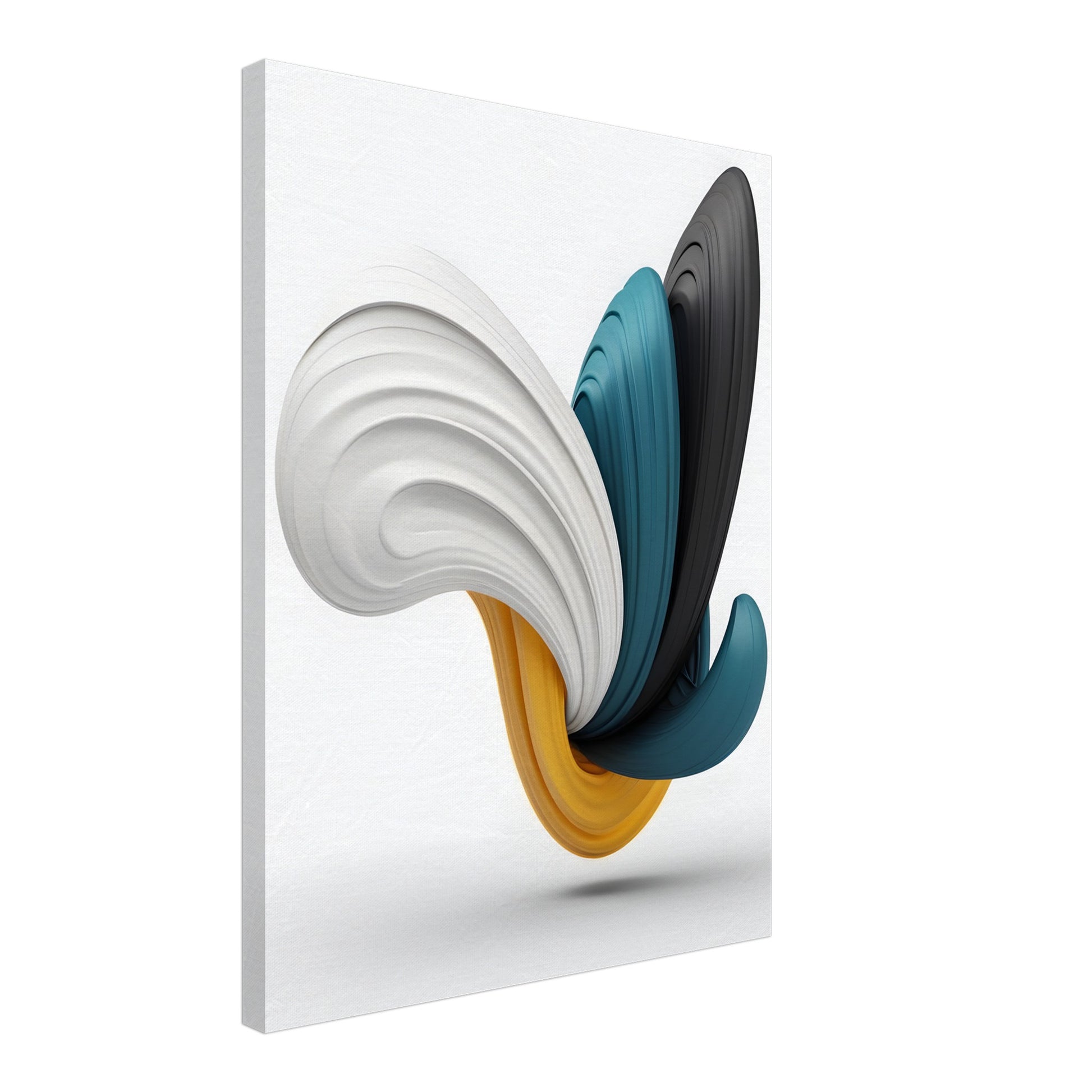 Graceful Swirls: Minimalist Abstract Canvas Wall Art