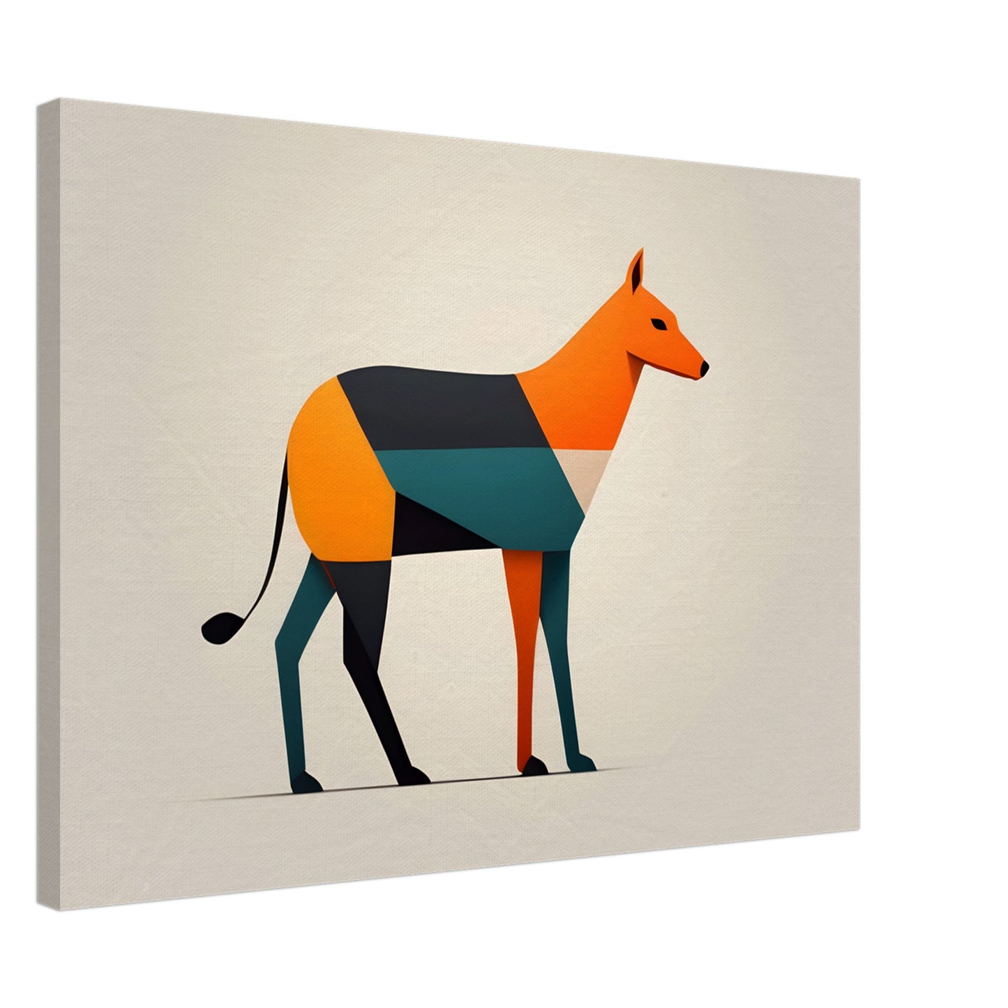 Paws & Color - Minimalist Abstract Dog Art for Modern Homes