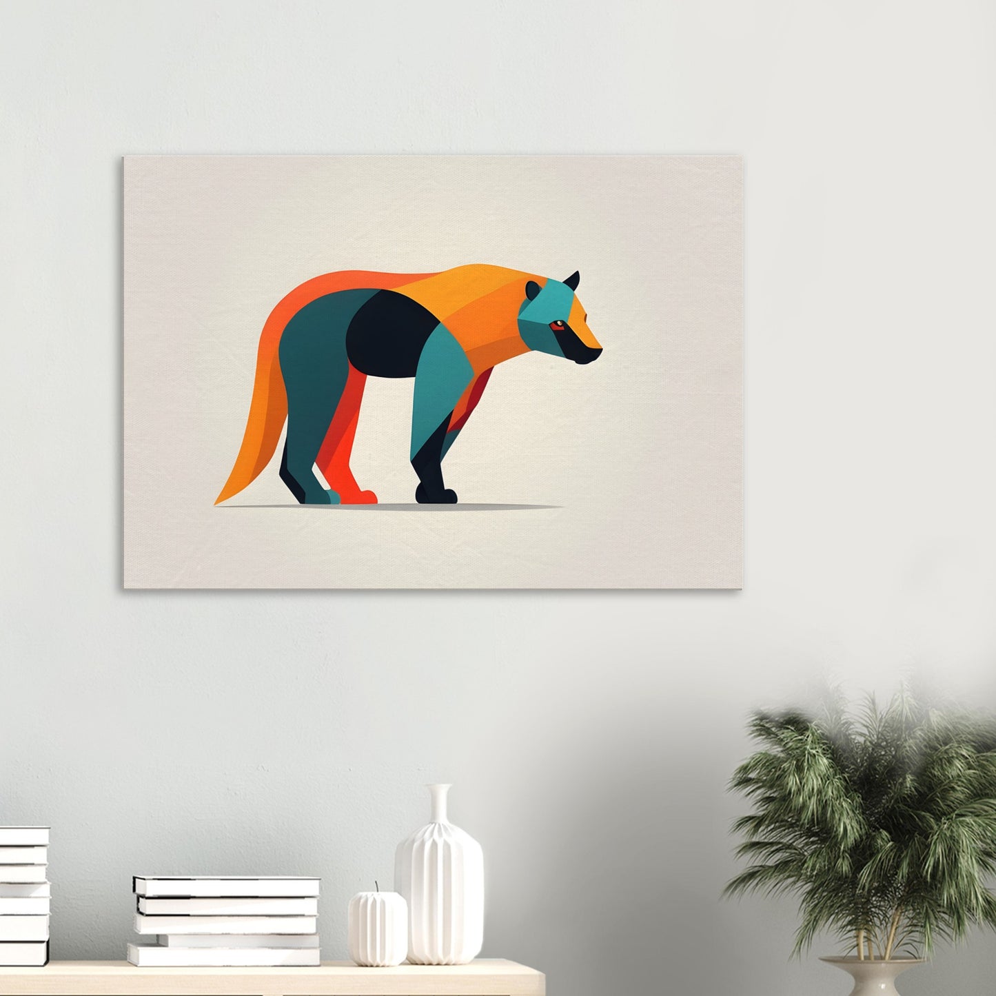 Bear Essence - Bold Minimalist Abstract Art Print