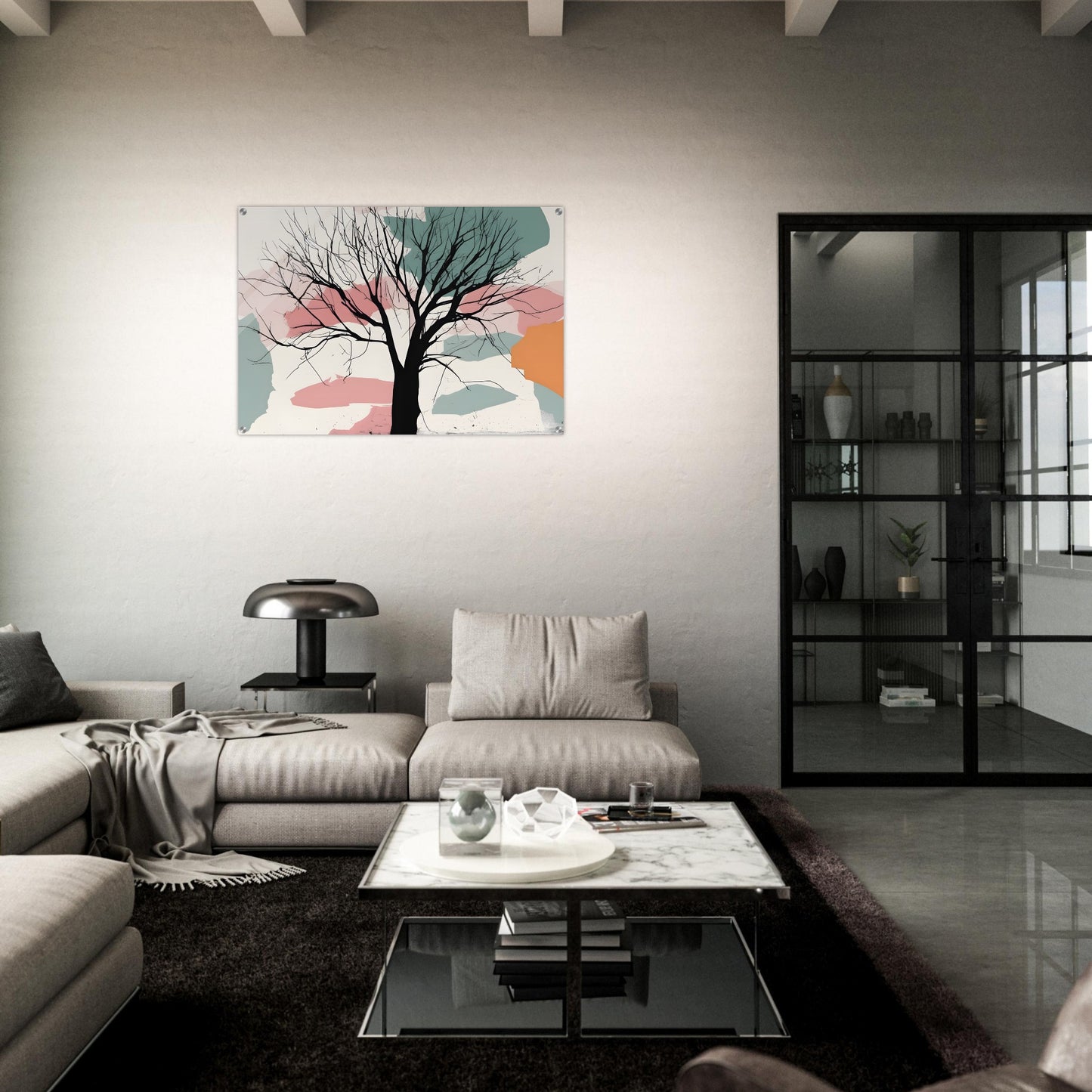 Tree Essence: Minimalist Abstract Wall Art