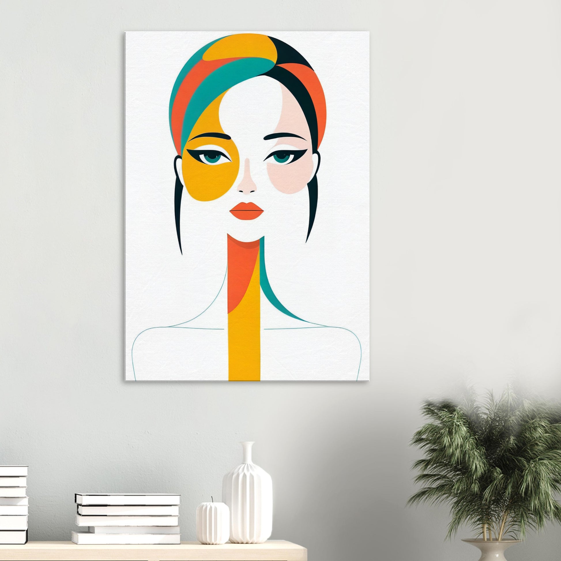 Essence - A Minimalist Abstract Portrait Canvas Print