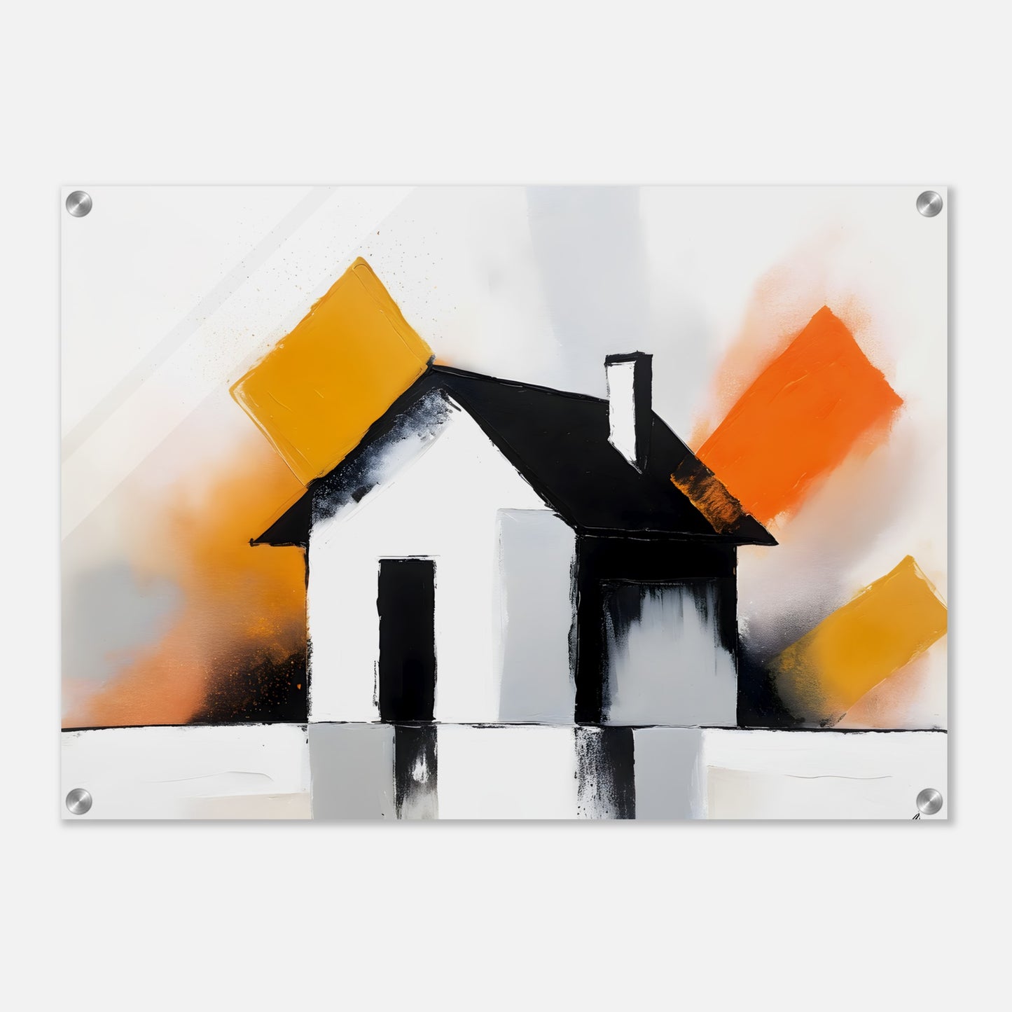 Mystical Refuge: Abstract House Acrylic Print