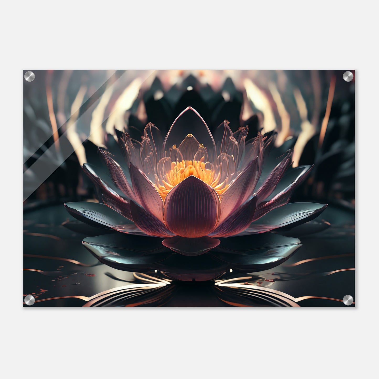 Acrylic print, plexiglass, wall art,Lotus of Awareness