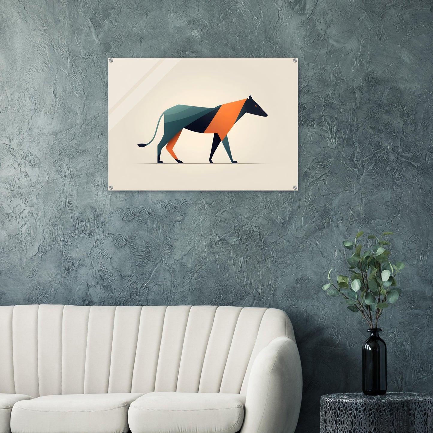 Geometric Grace - Minimalist Abstract Animal Art Print