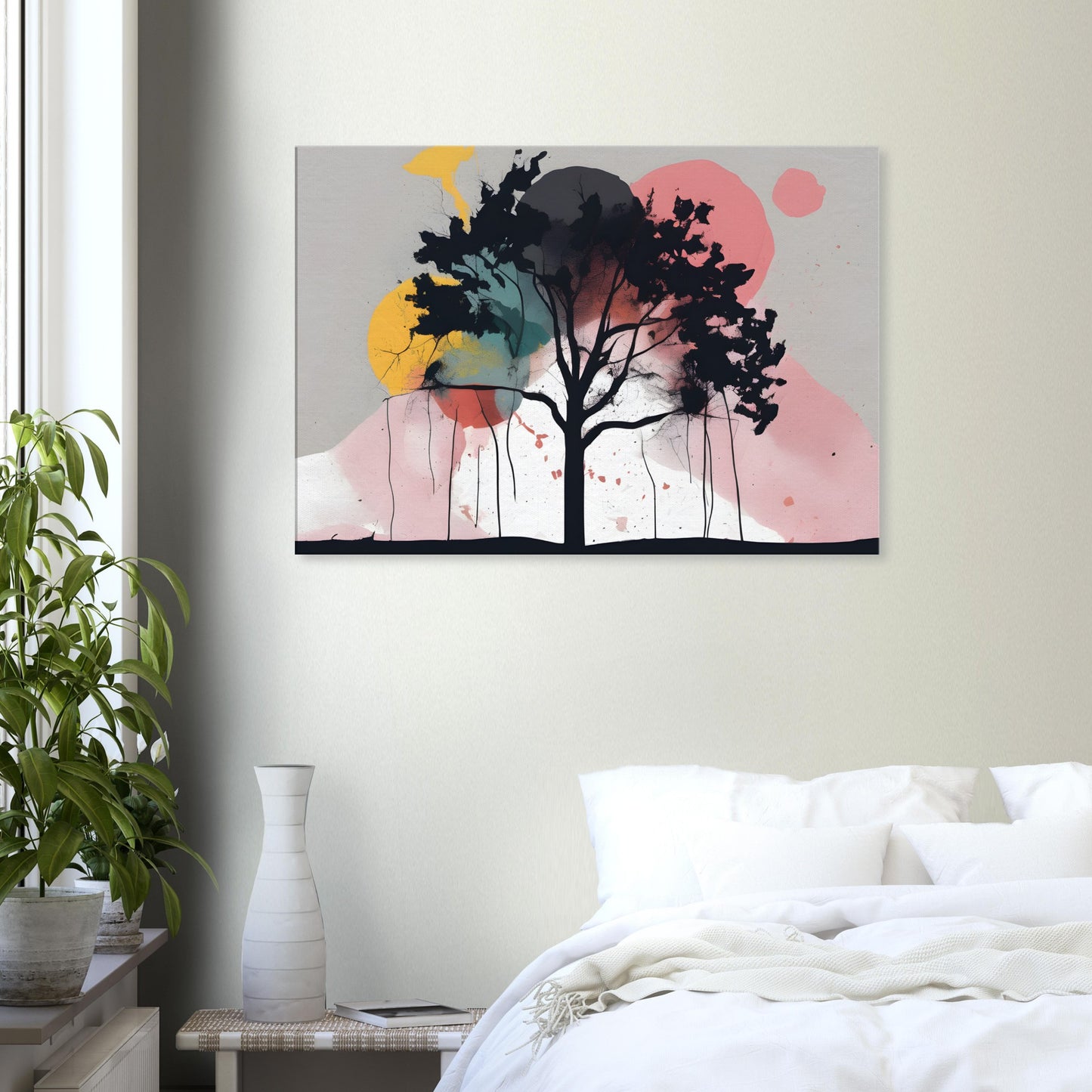 Serene Tree Minimalist Artwork