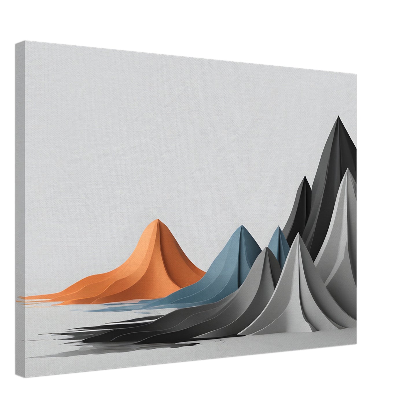 Minimalist Abstract Mountain Wall Art – Modern Canvas Print