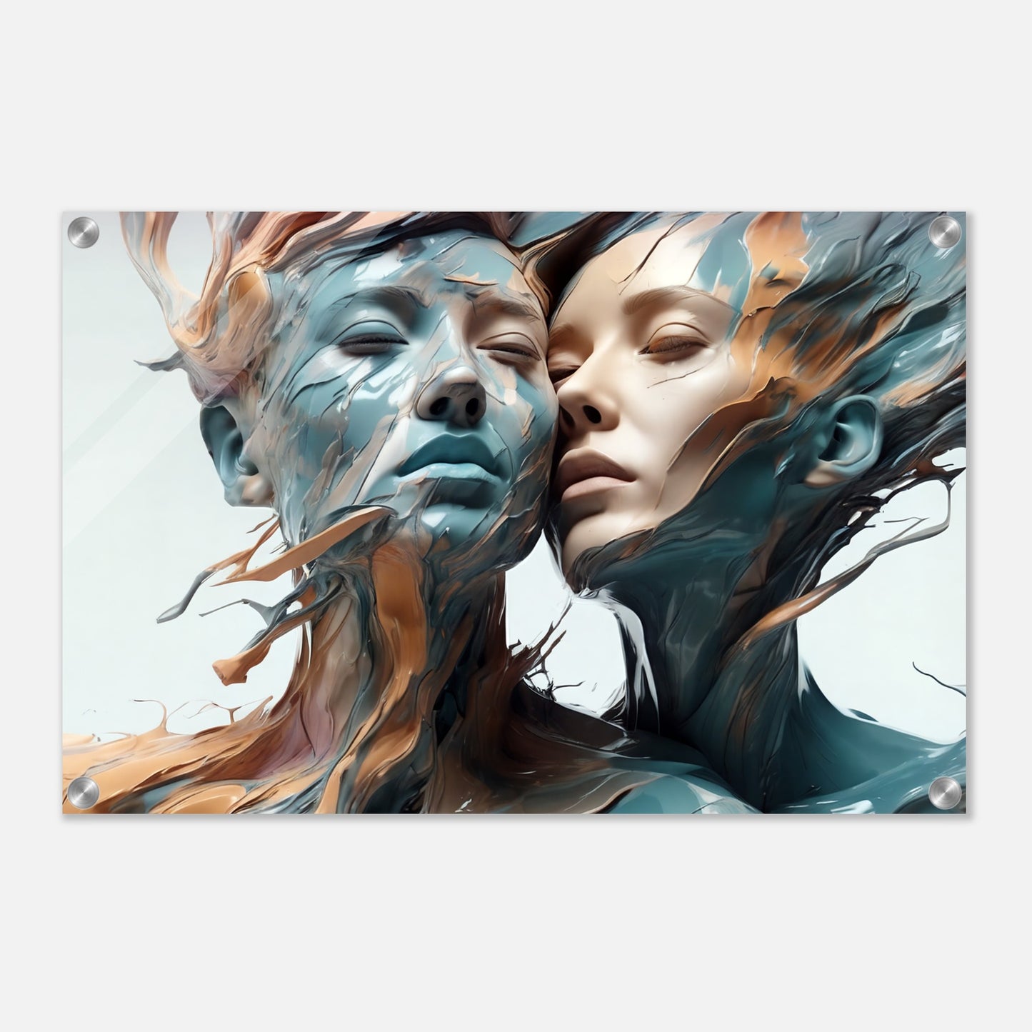 Acrylic print, plexiglass, wall art,Fusion of Souls - Wall Art