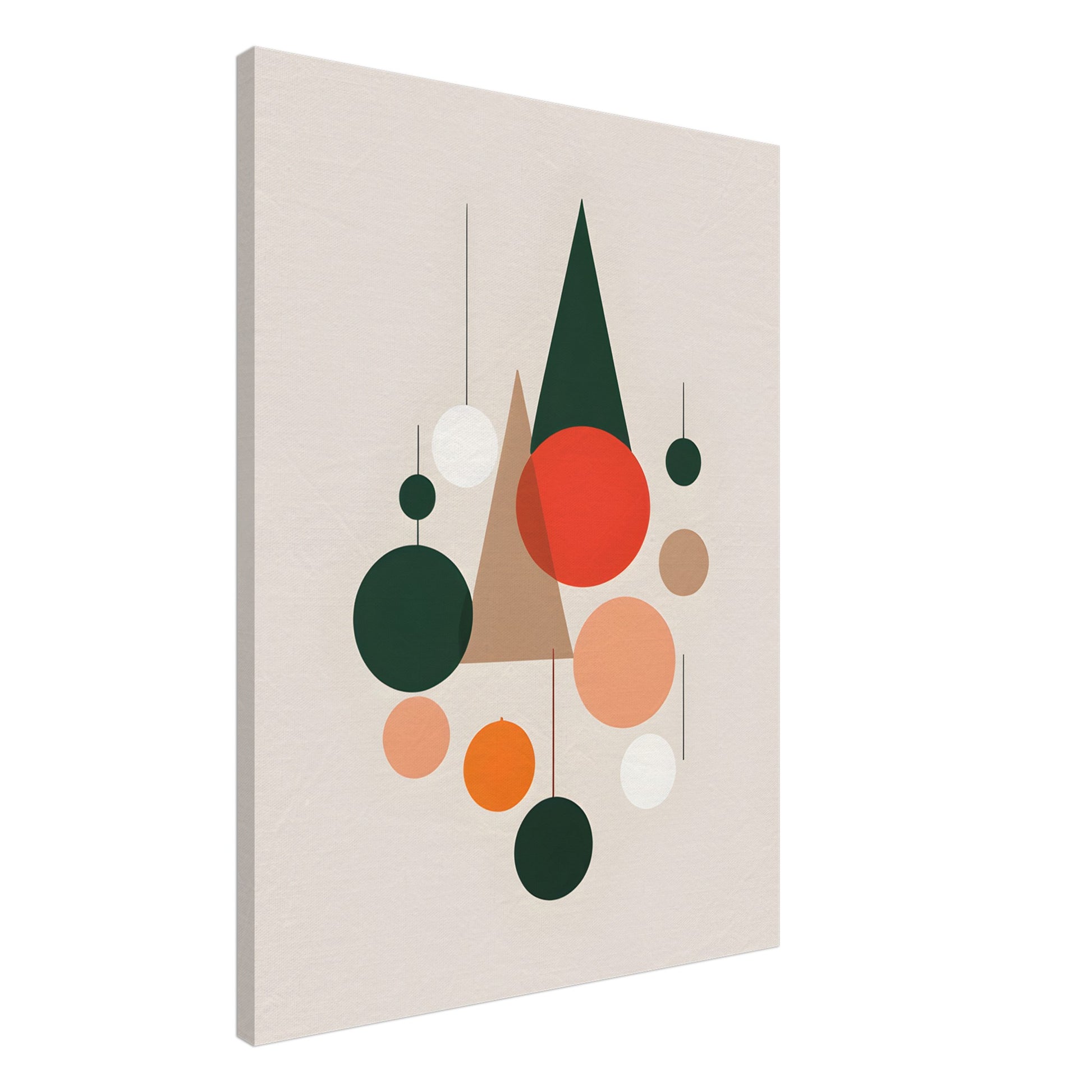 Serene Christmas - Modern Abstract Minimalist Canvas Art