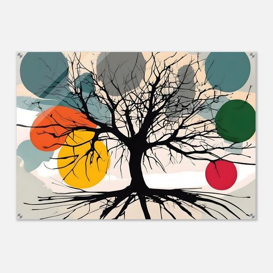 Tree of Life Acrylic Print Abstract Wall Art