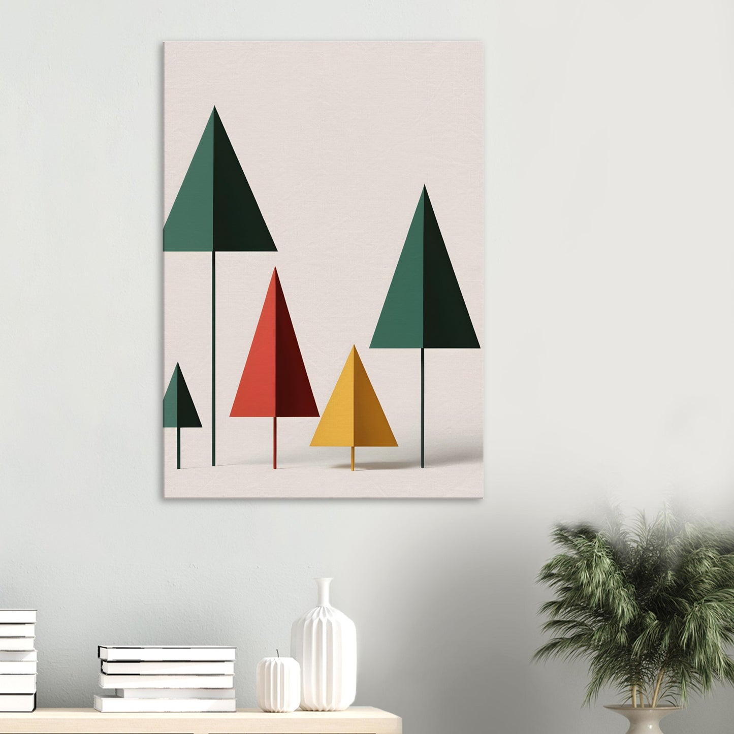 Ethereal Forest - Minimalist Christmas Abstract Art