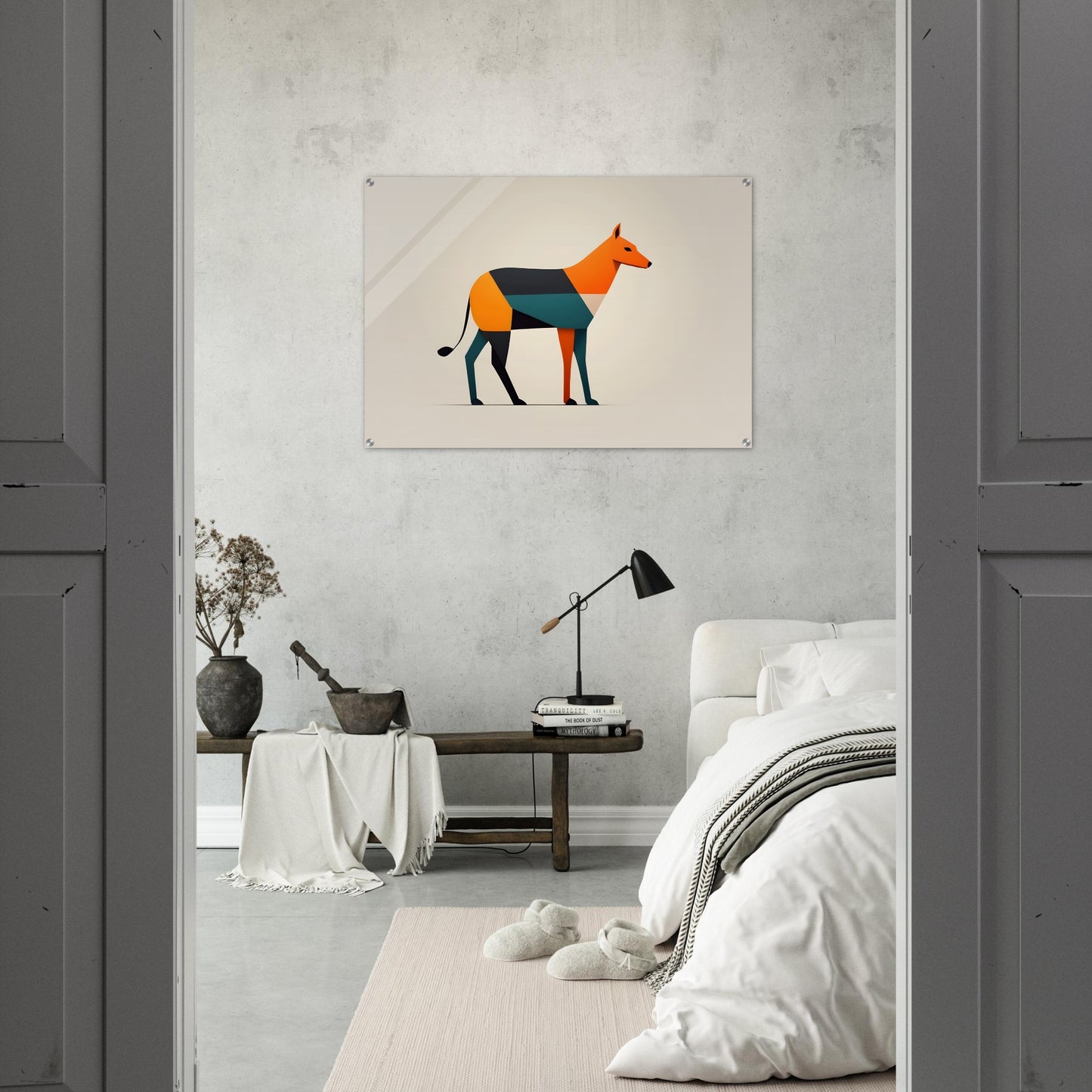 Polygonal Pooch - Modern Minimalist Acrylic Print