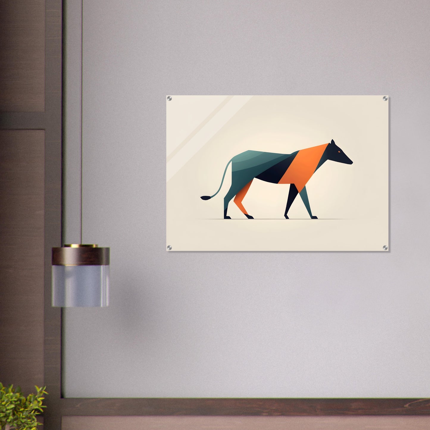 Geometric Grace - Minimalist Abstract Animal Art Print