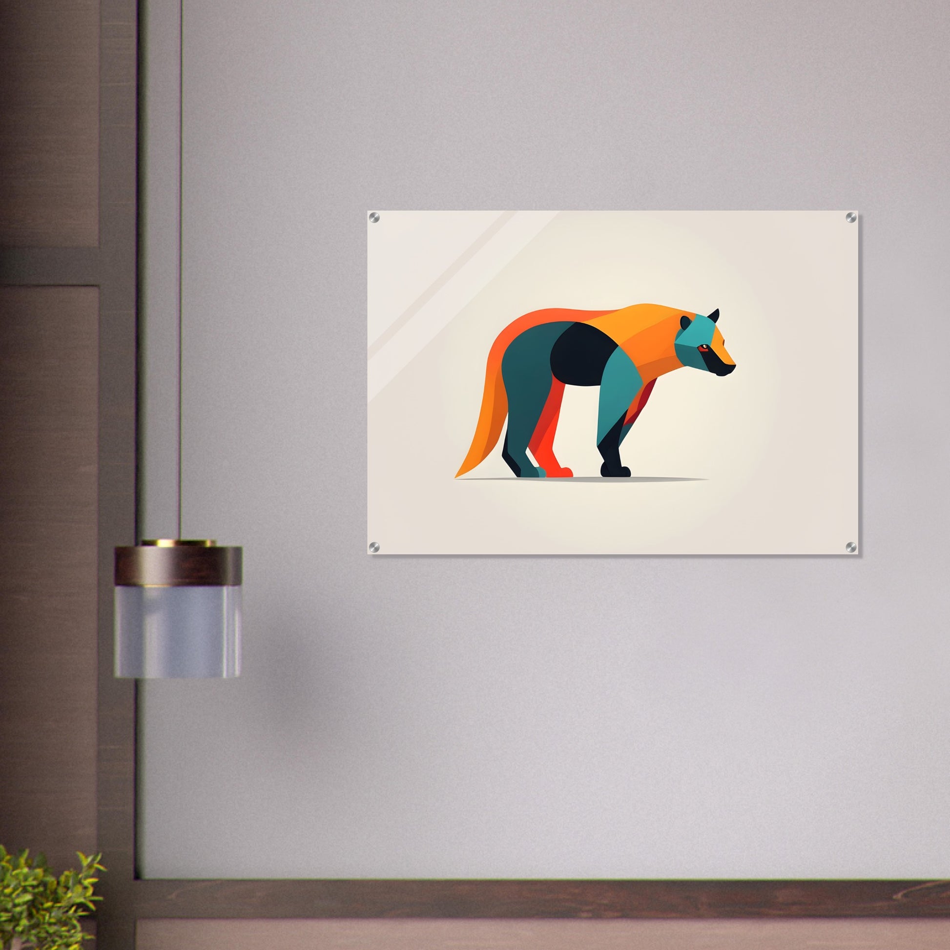 Wild Essence - Minimalist Abstract Bear Art Print