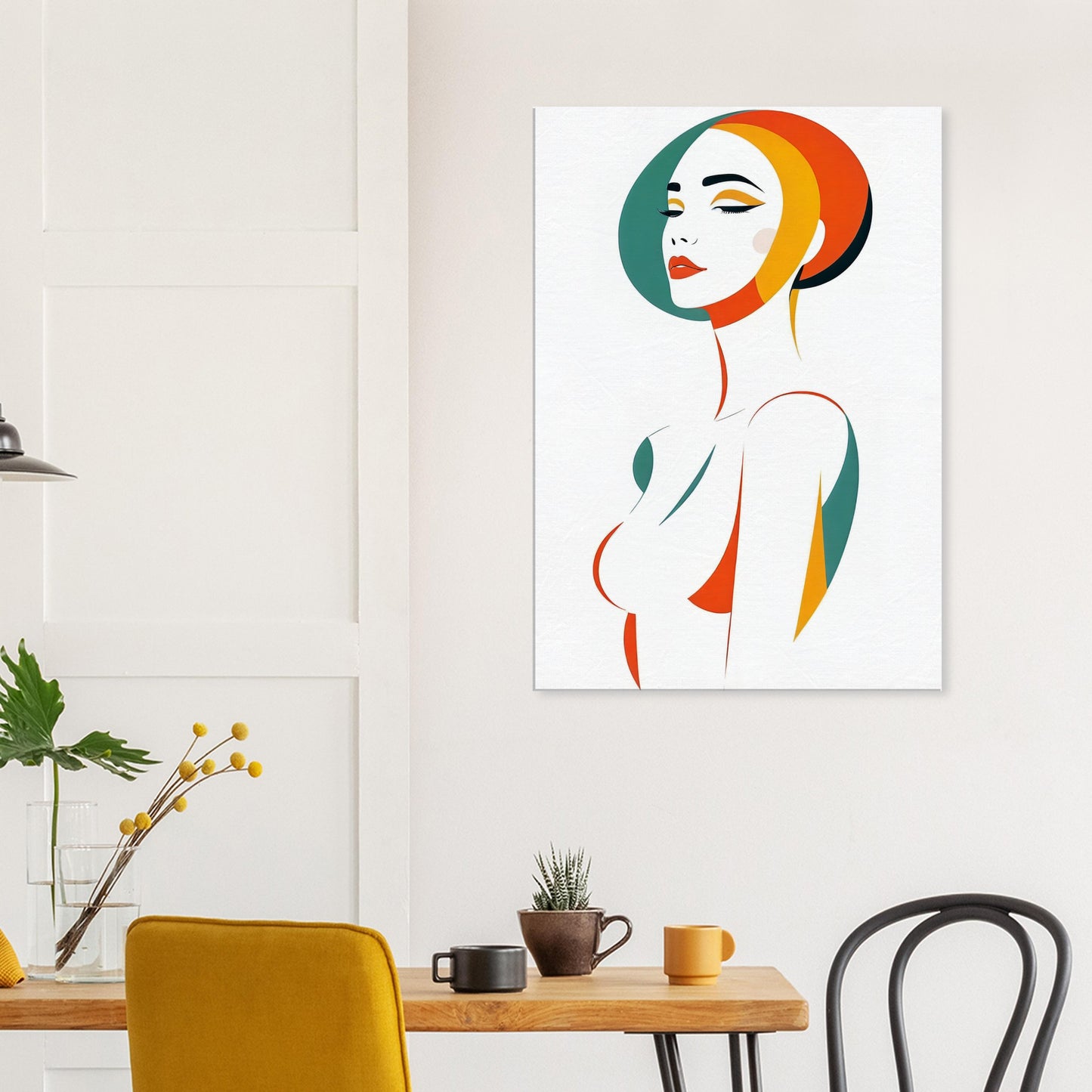 Serene Profile - Modern Minimalist Abstract Art for Home Decor