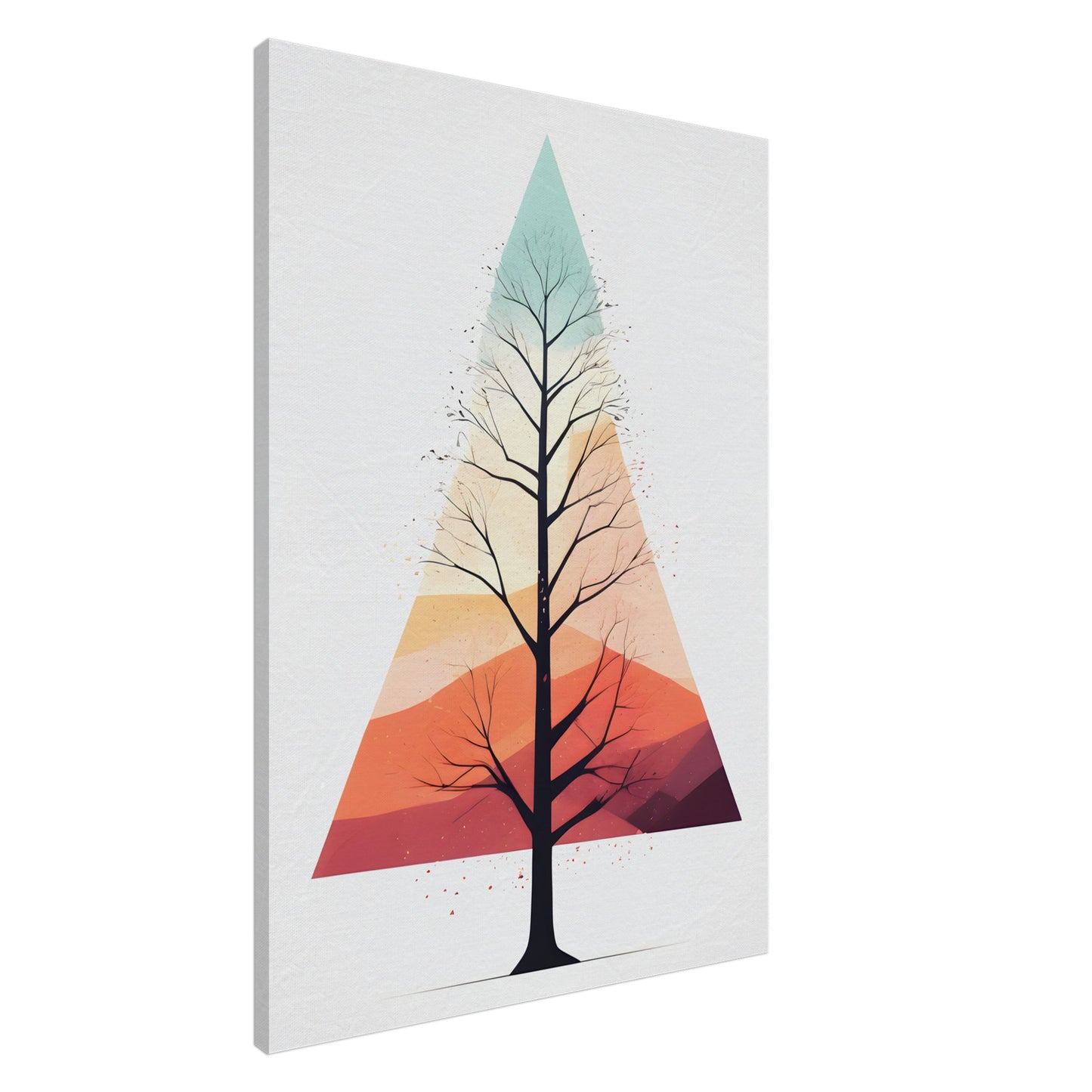 Whispers of Nature: Captivating Vertical Canvas Wall Art