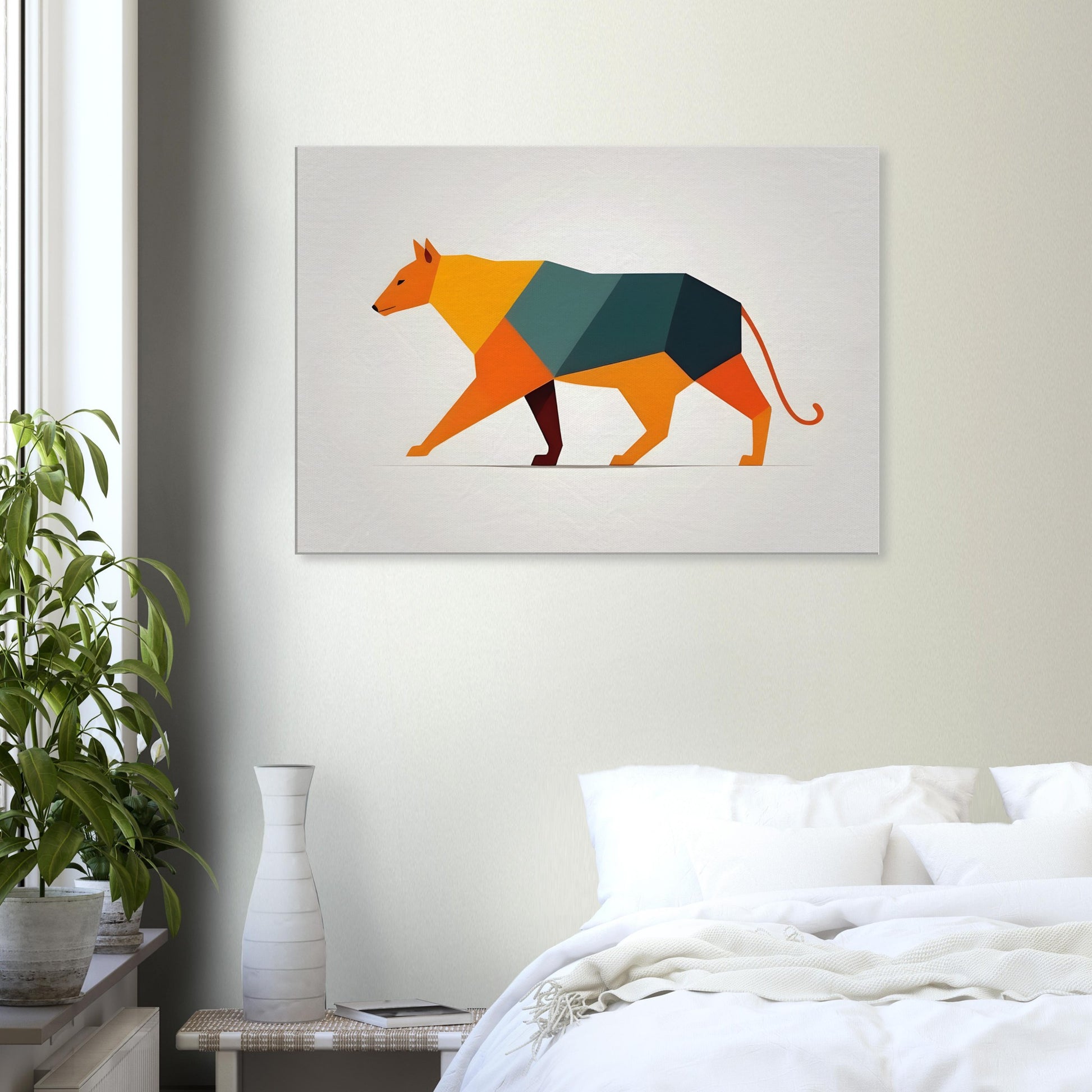 Harmonic Canine - Minimalist Abstract Wall Art for Dog Lovers