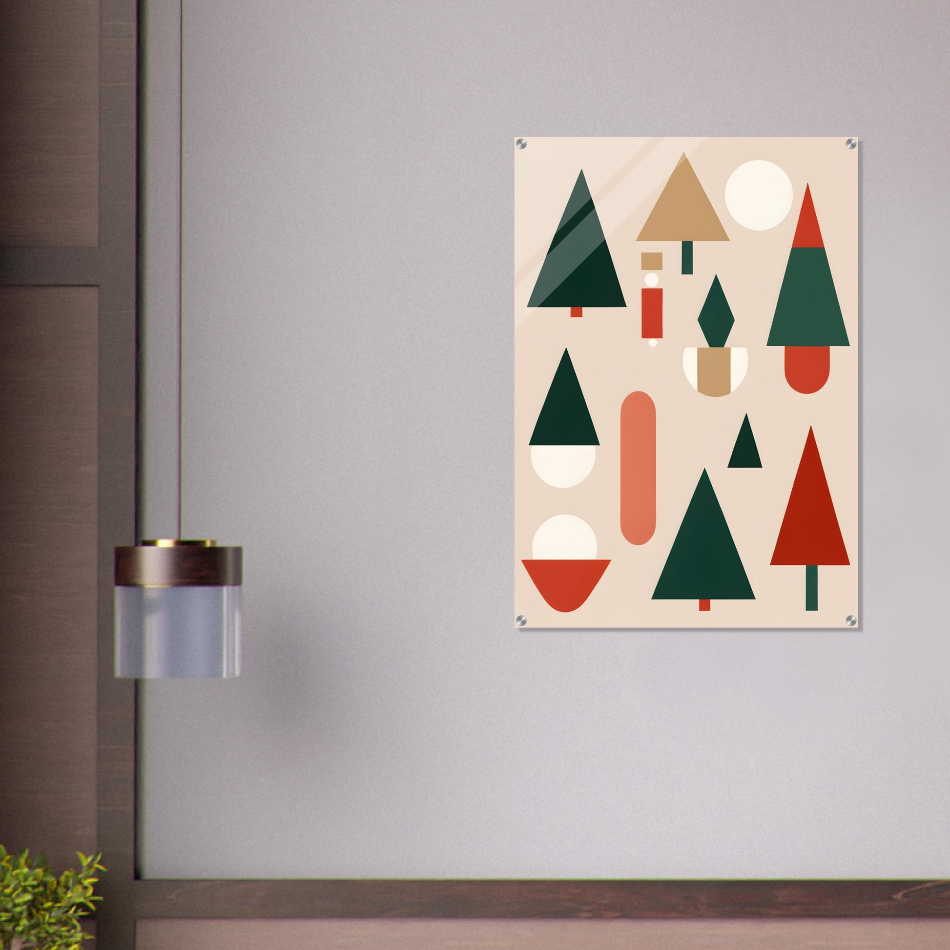 Minimalist Christmas - Abstract Holiday Wall Art