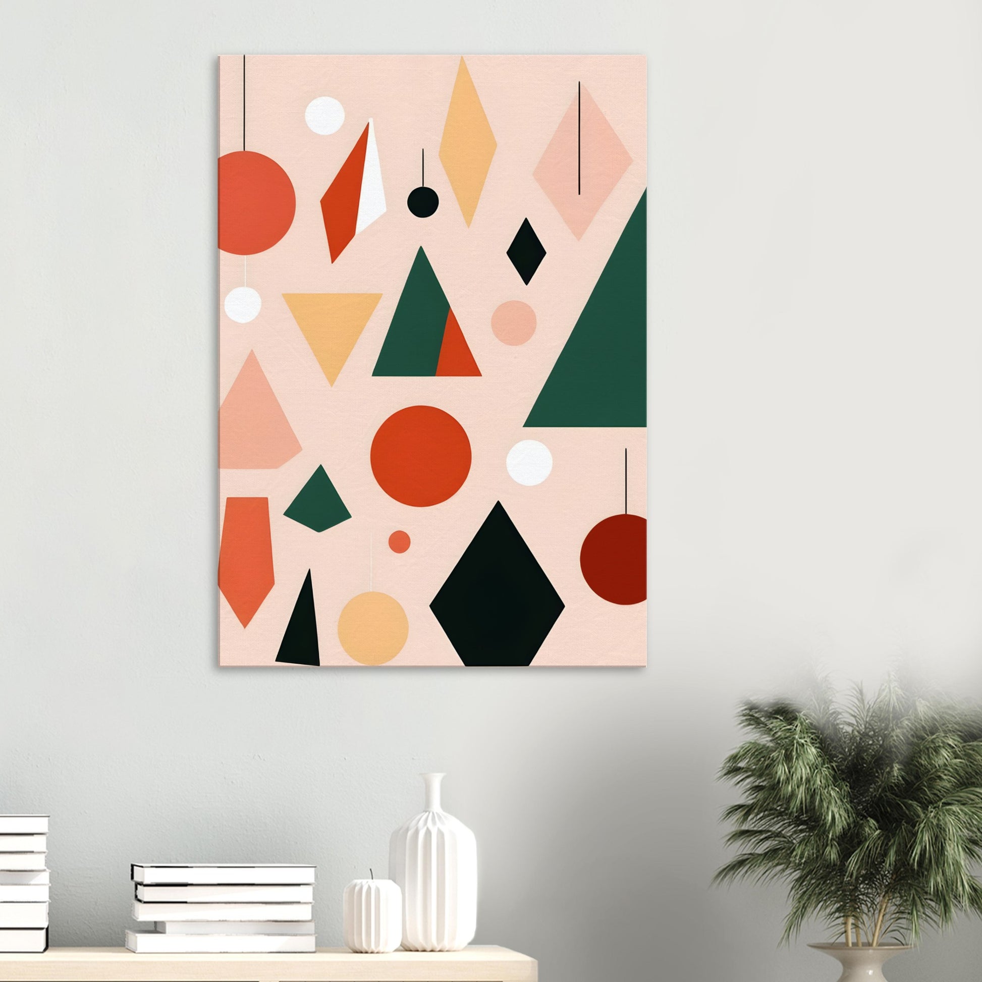 Whimsical Christmas - Minimalist Abstract Wall Art