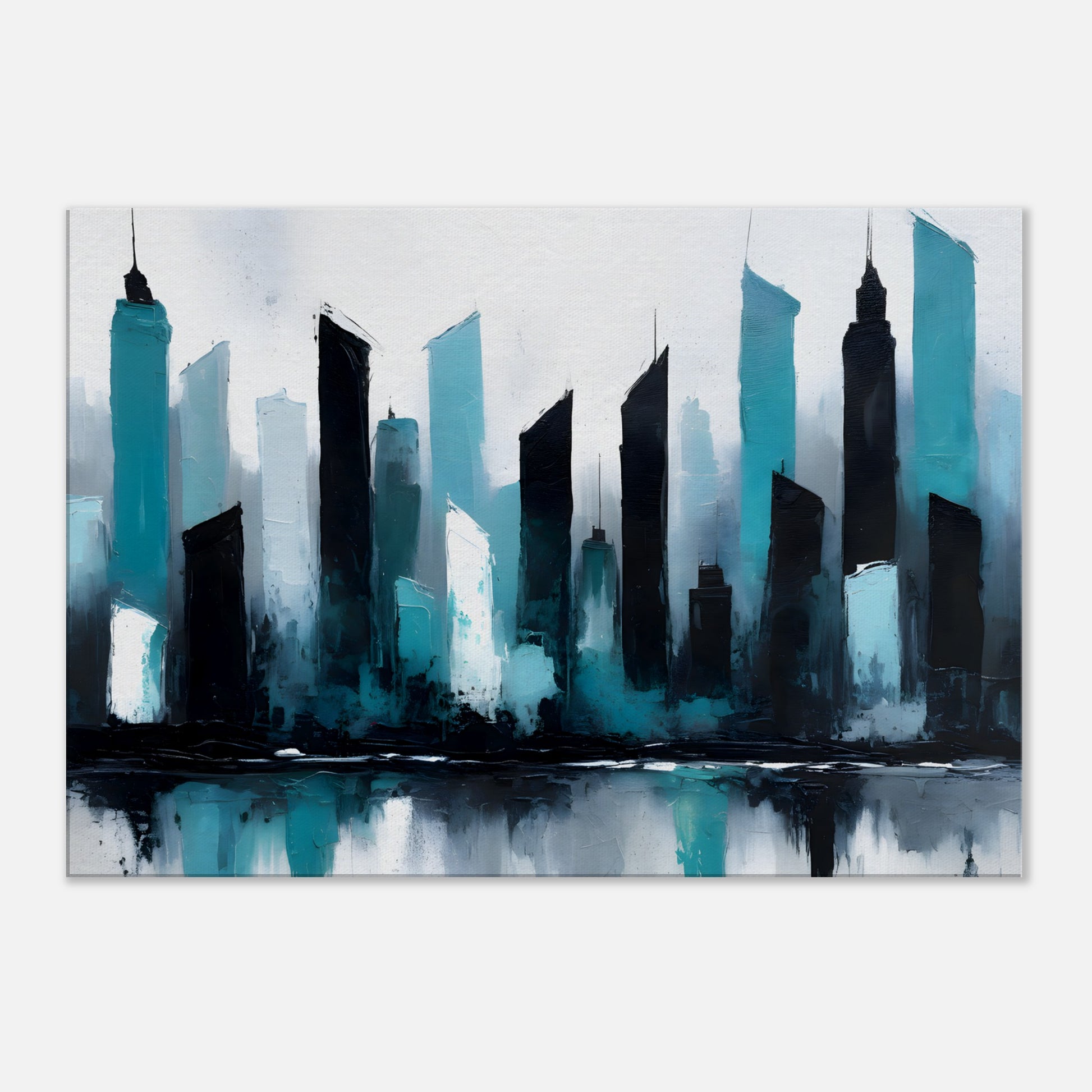 Dreamscape Urban Canvas - Abstract Skyline Art