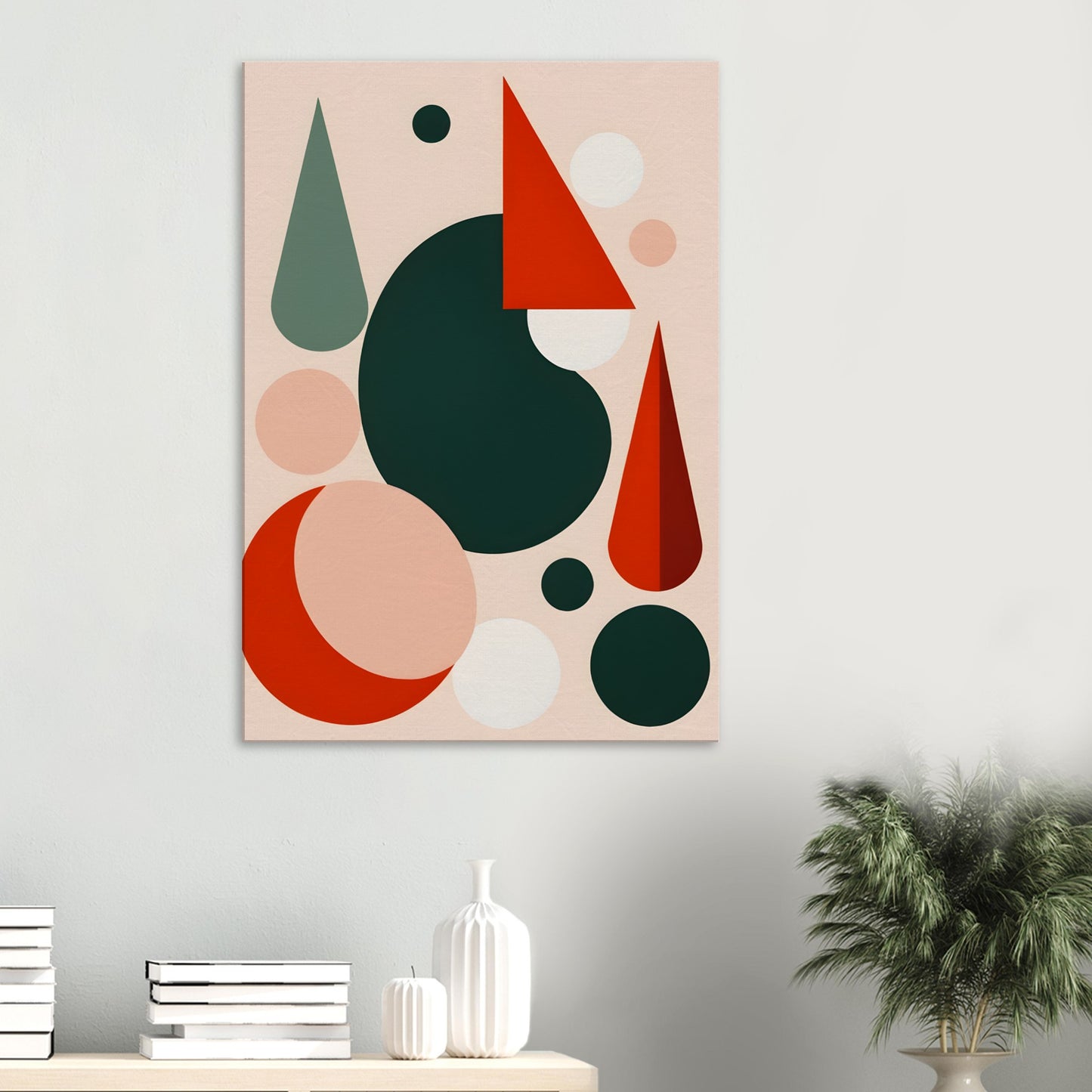 Harmony - Minimalist Christmas Abstract Wall Art Canvas