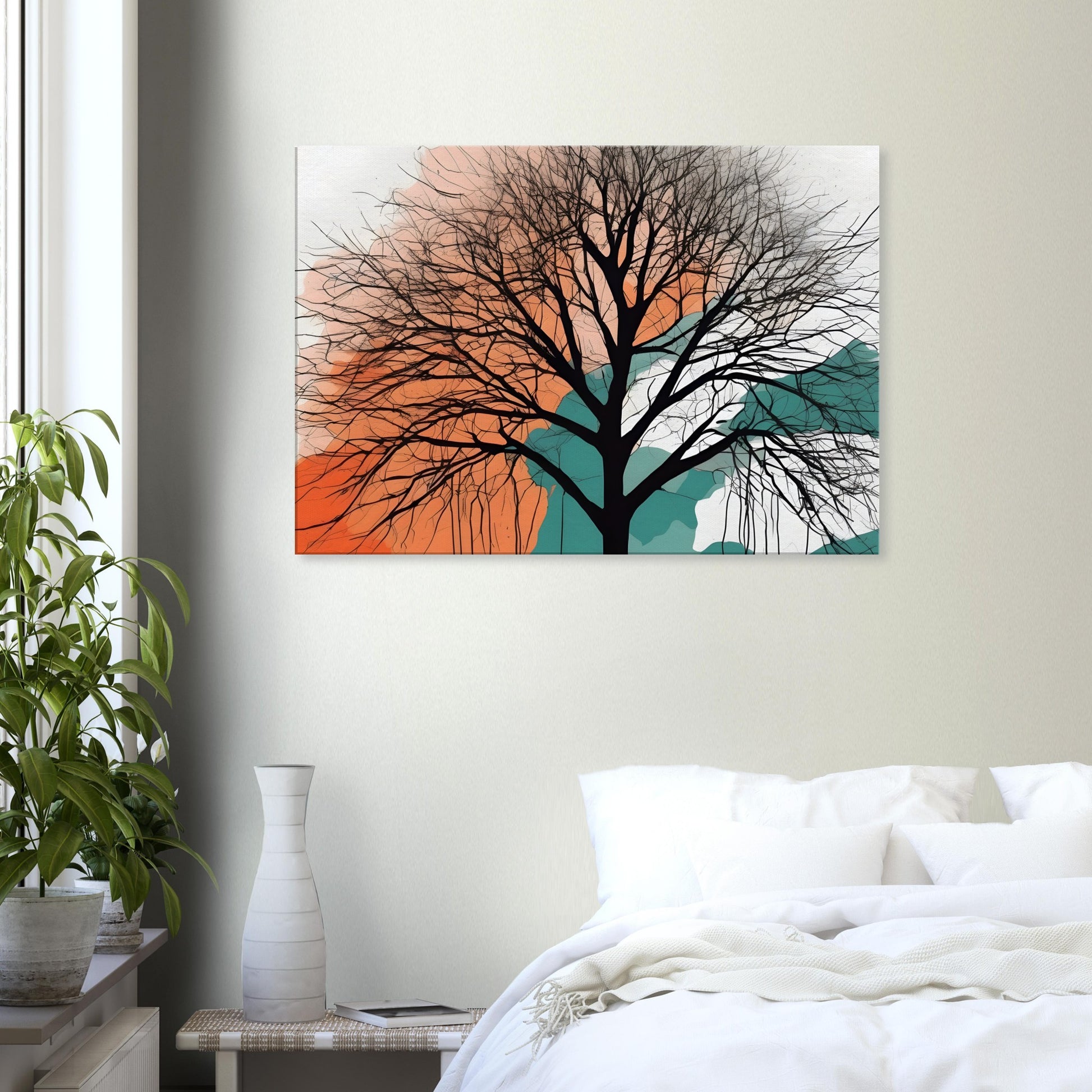 Whispering Tree - Minimalist Abstract Wall Art for Home