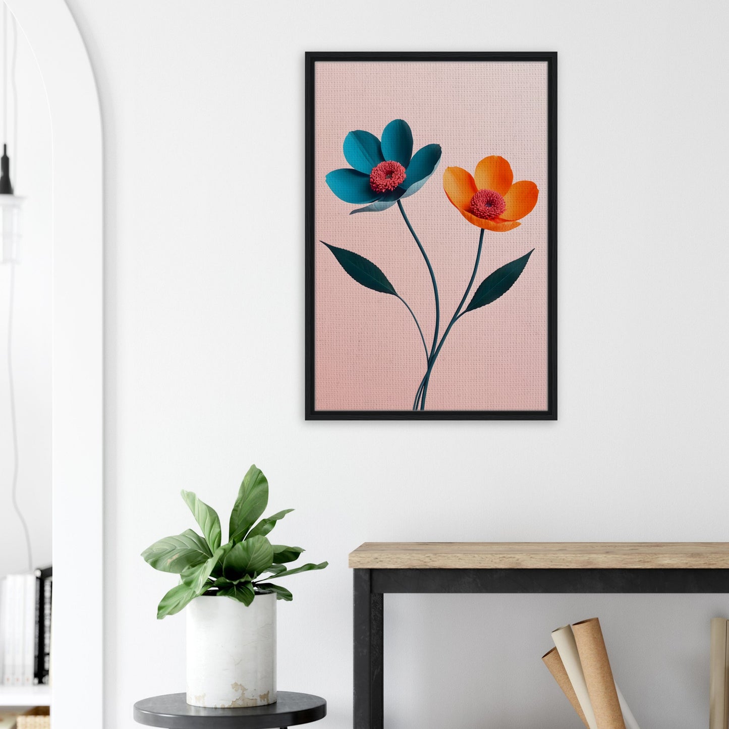 Harmony in Bloom | Stunning Vertical Floral Canvas Art