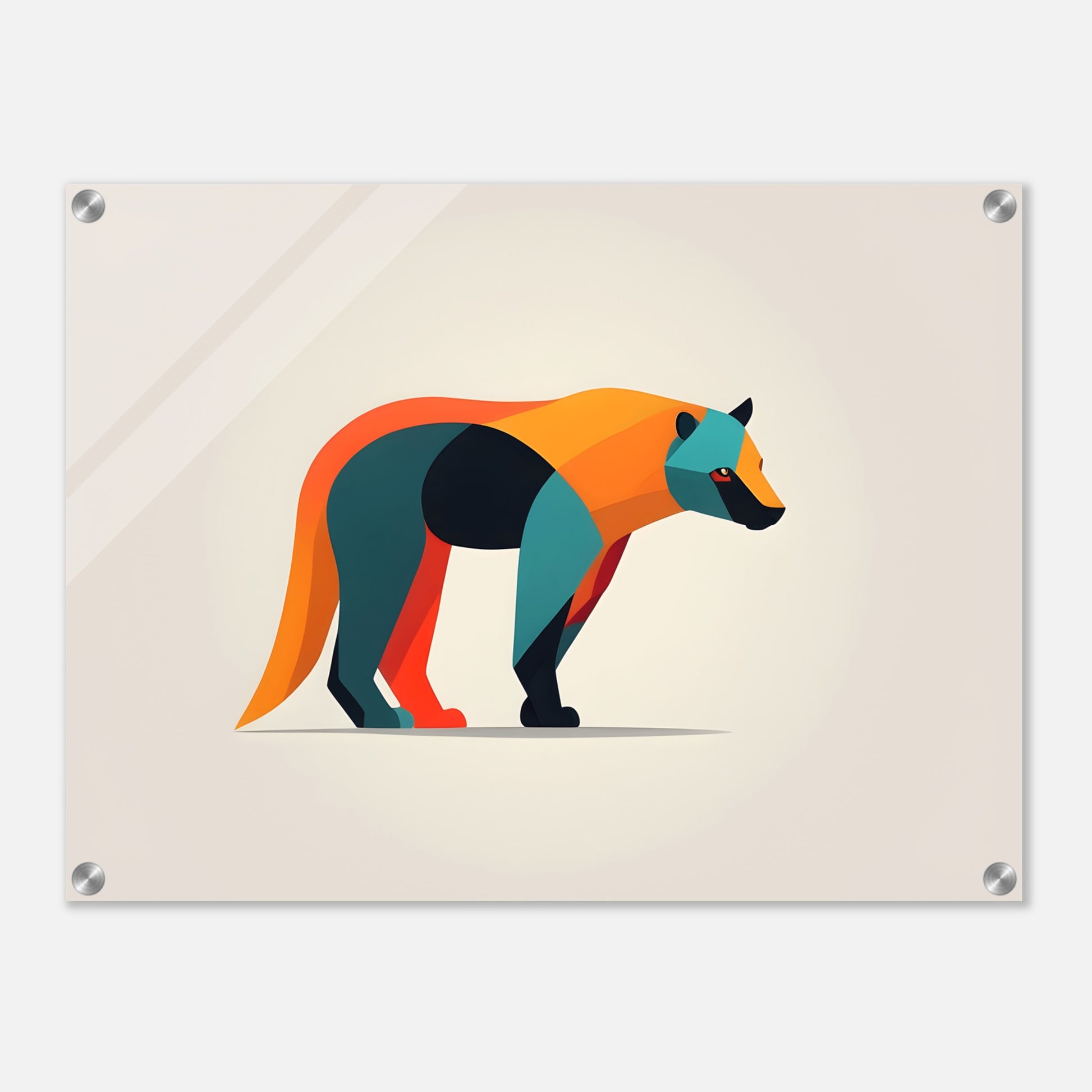 Wild Essence - Minimalist Abstract Bear Art Print