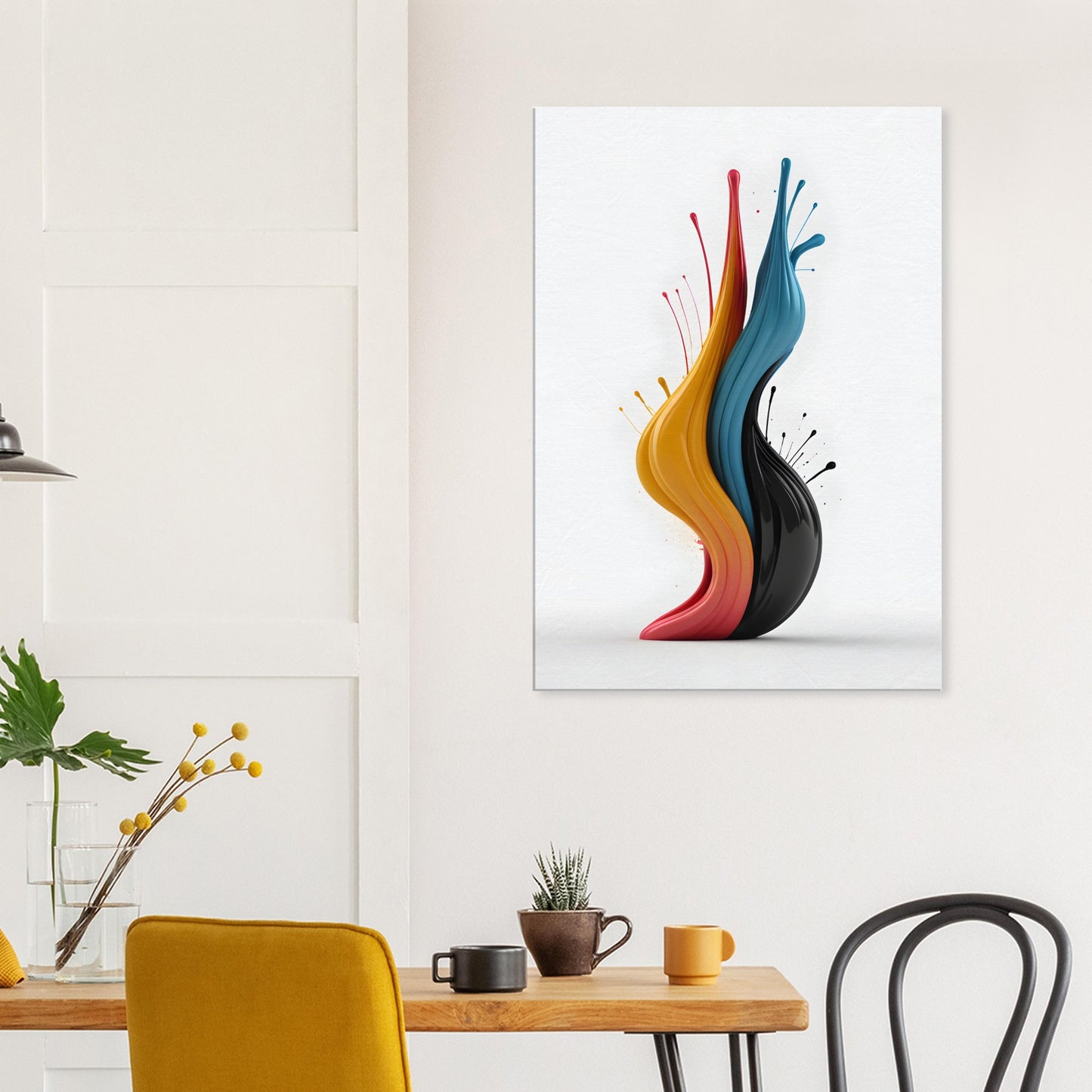 Vibrant Minimalist Abstract Canvas Print for Modern Spaces