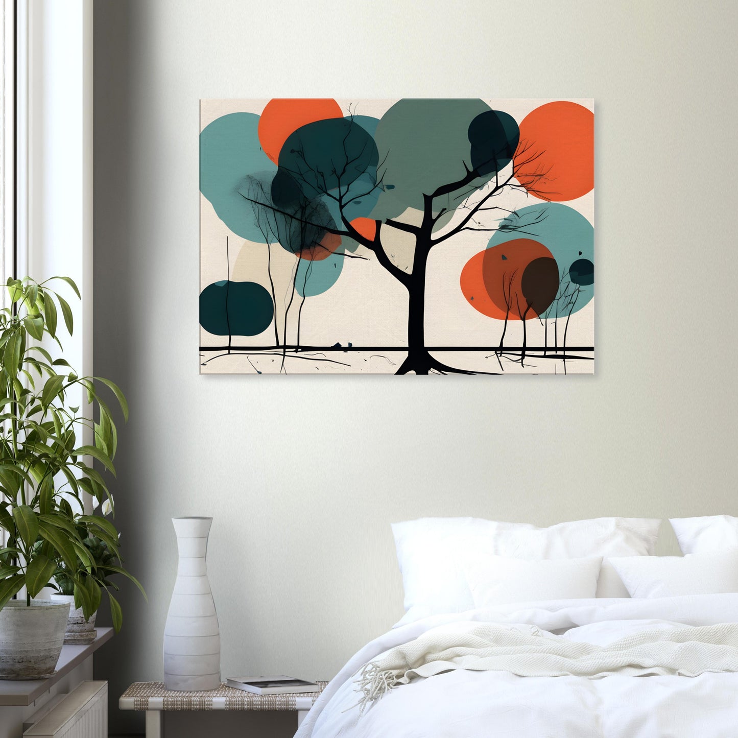 Serene Tree - Minimalist Abstract Wall Art