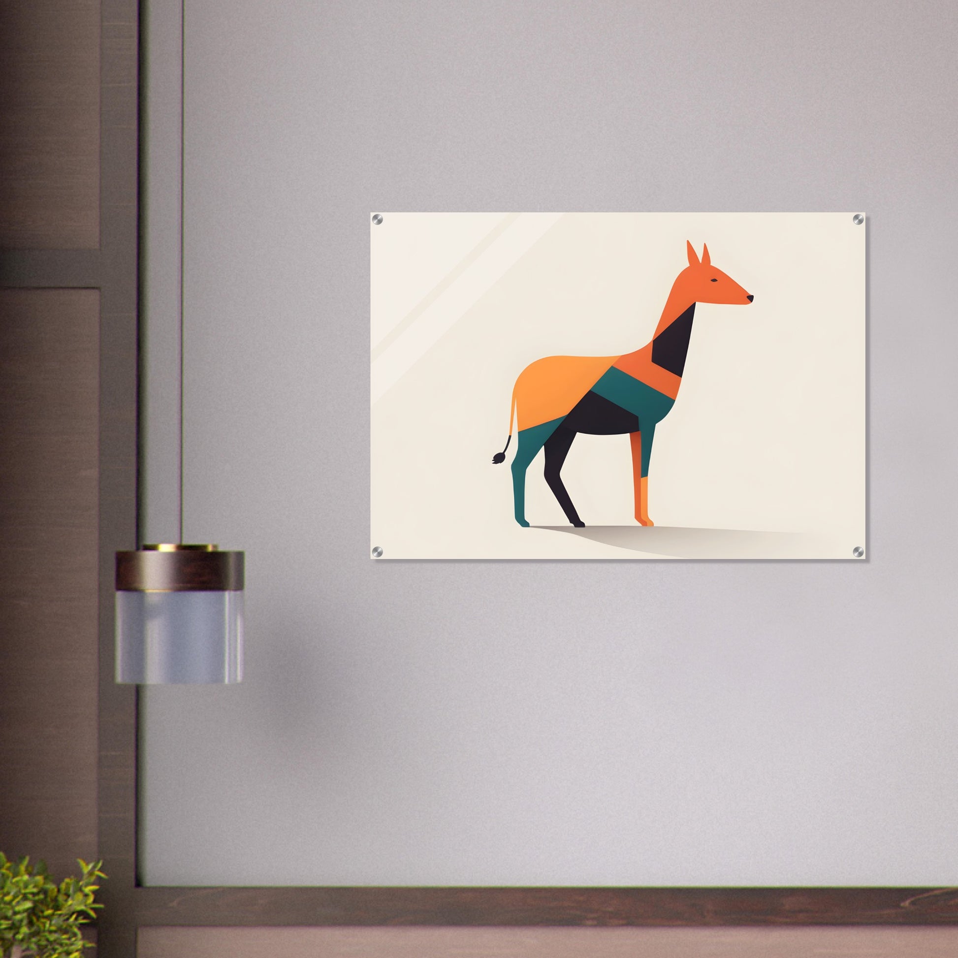 Geometric Elegance - Unique Minimalist Abstract Animal Wall Art