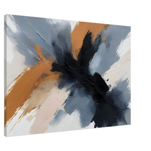 Elegant Chaos: Abstract Minimalist Canvas Art