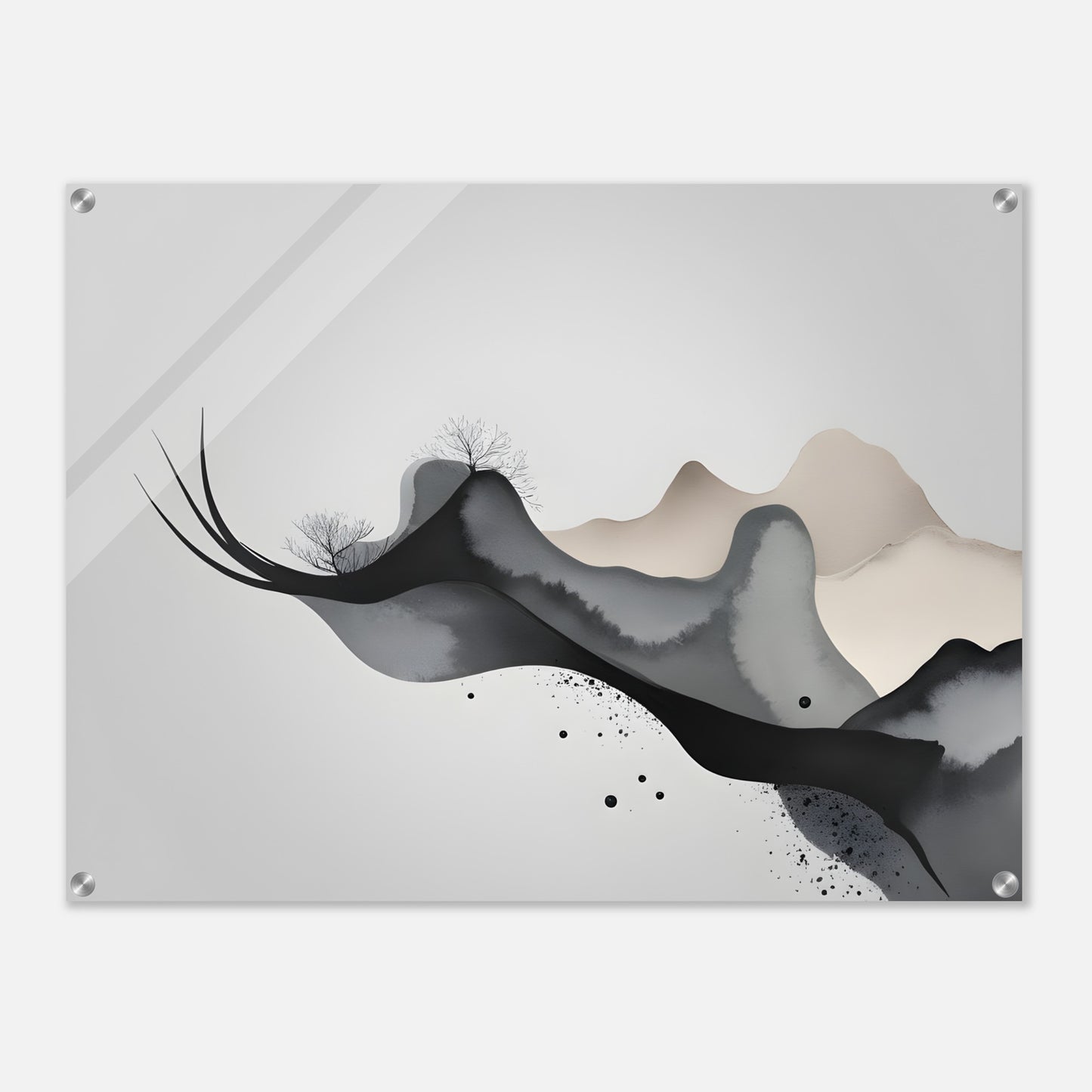 Elegant Minimalist Abstract Acrylic Print for Modern Décor