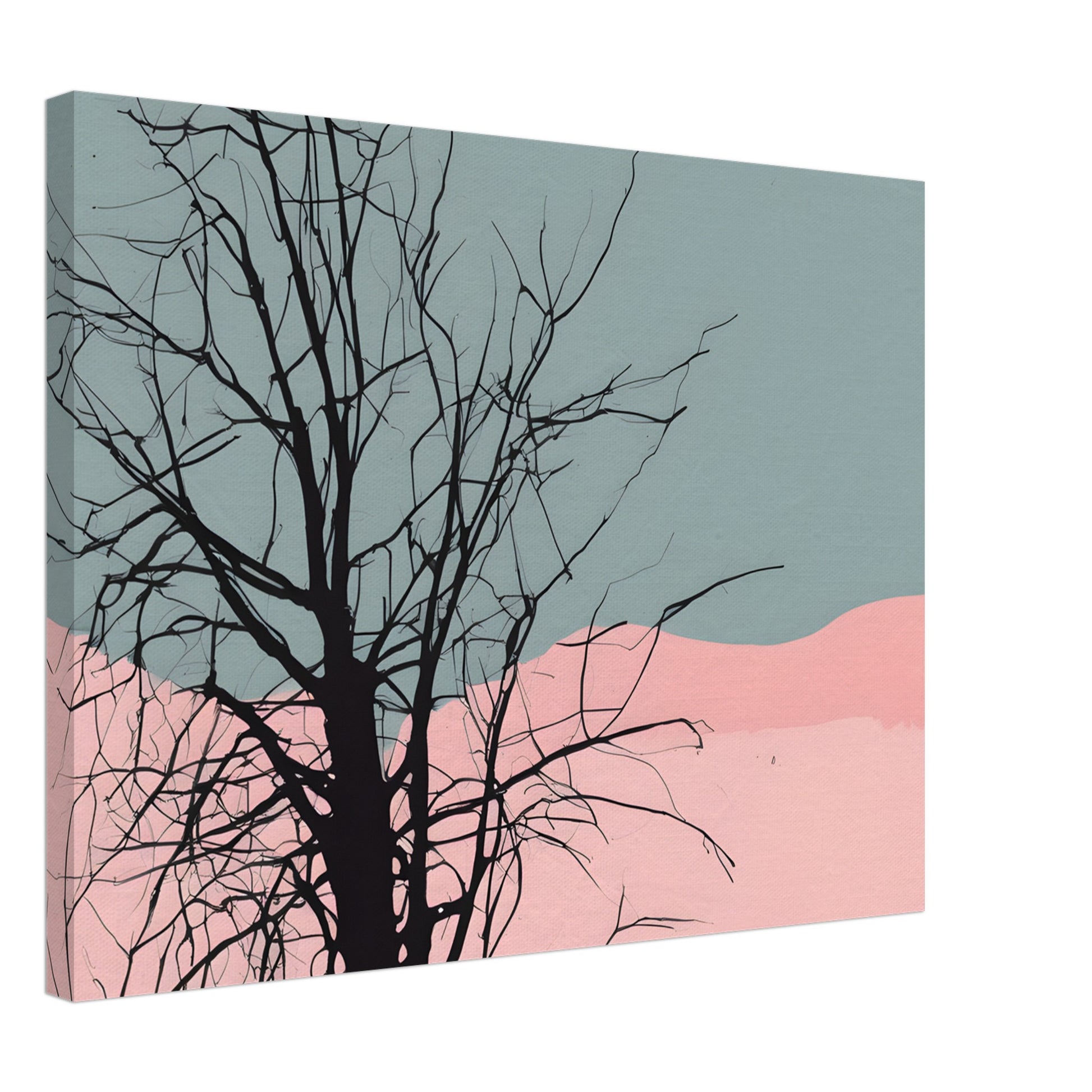 Branches - Minimalist Abstract Canvas Print for Modern Home