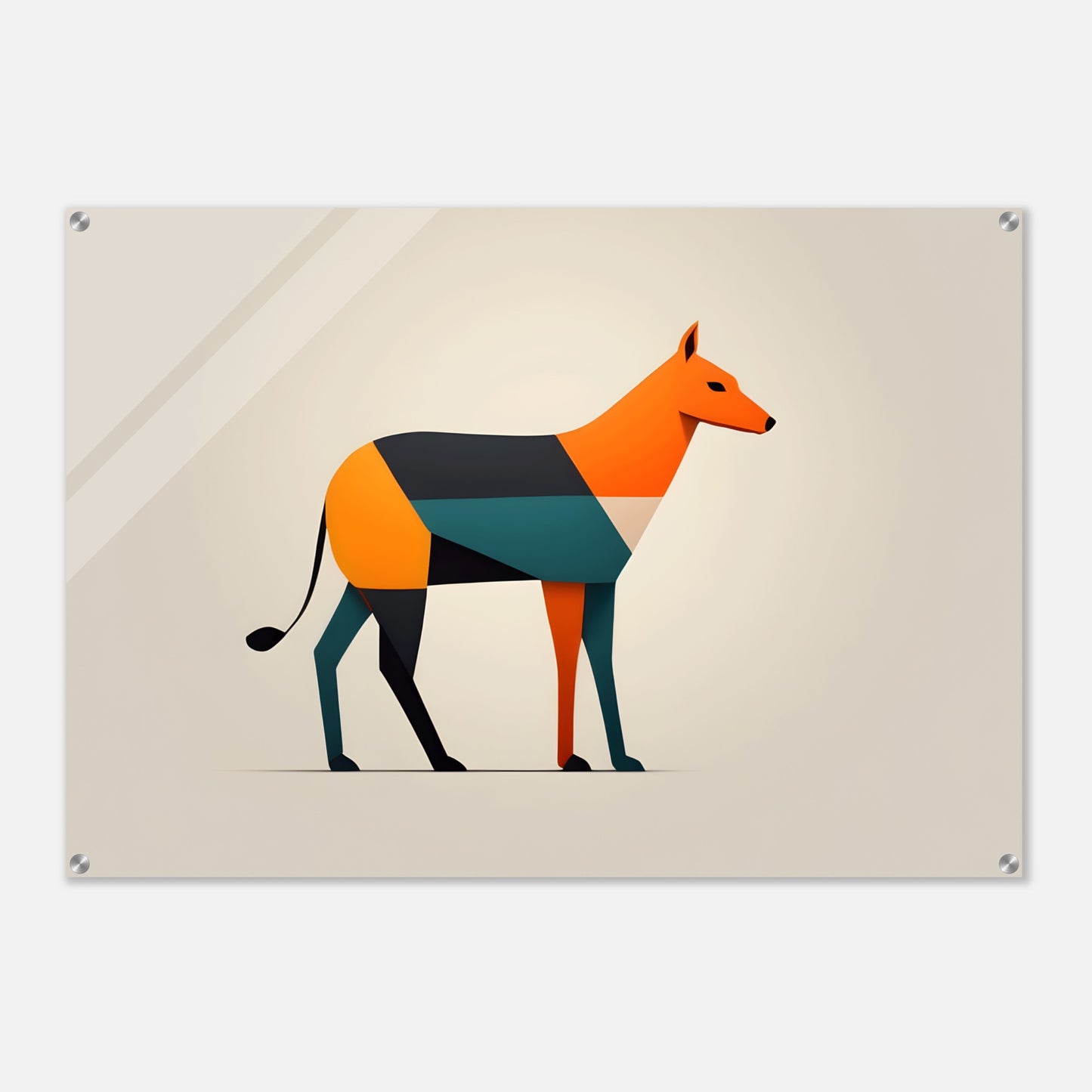 Polygonal Pooch - Modern Minimalist Acrylic Print