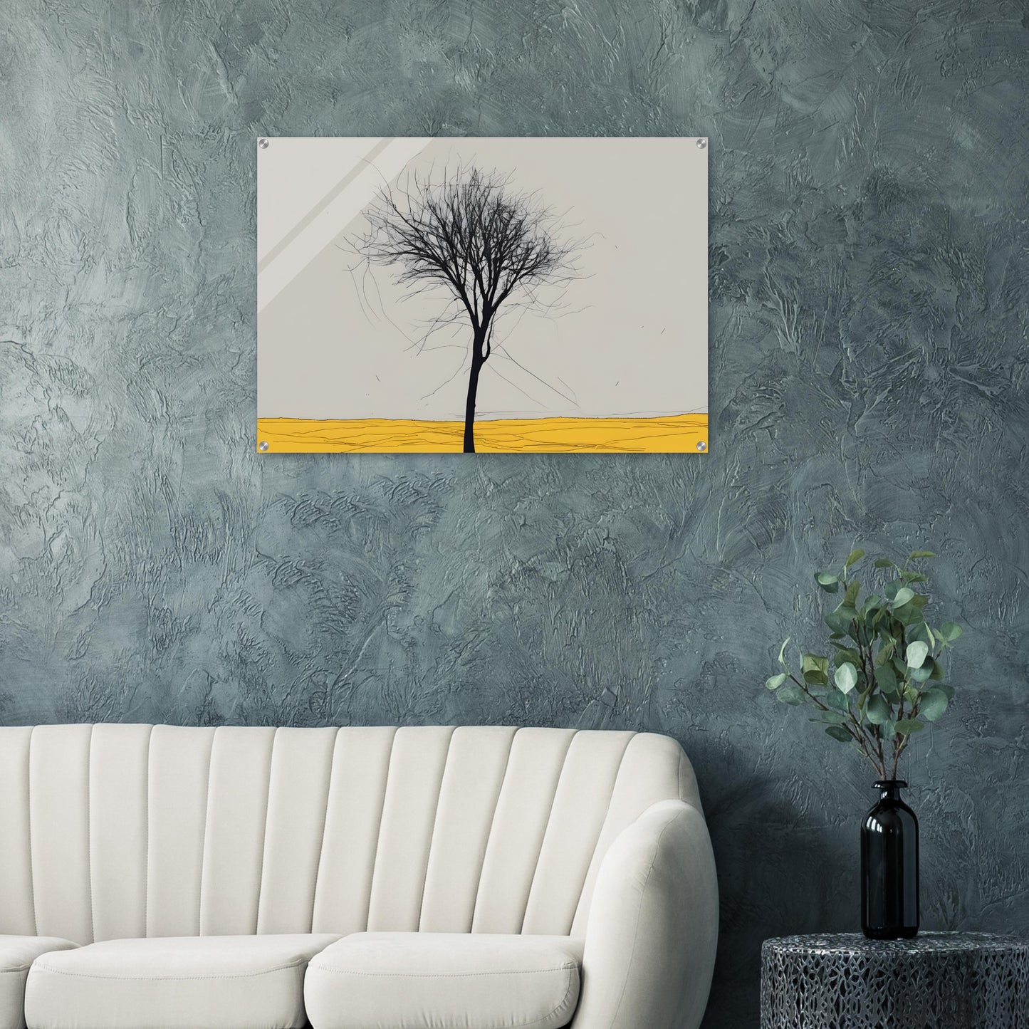 Tree of Solitude - Minimalist Abstract Wall Art