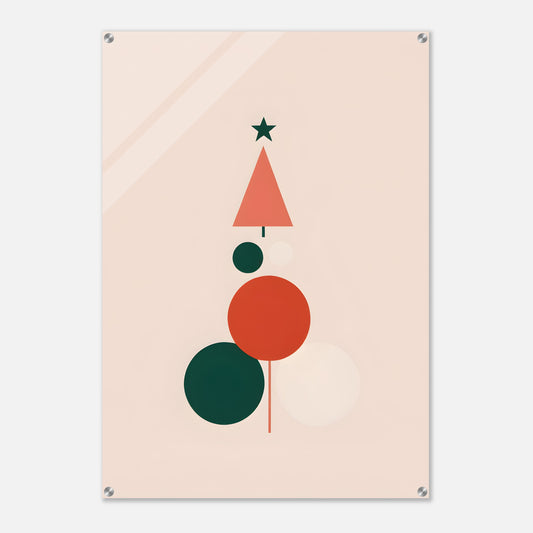 Christmas Dreams - Minimalist Acrylic Print for Wall Art