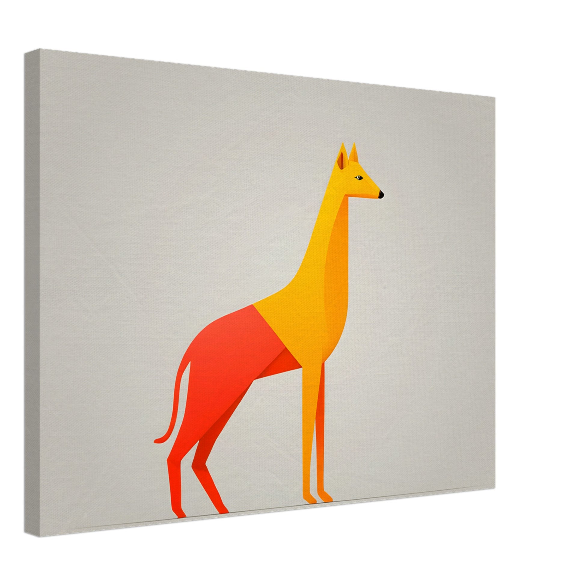 Whimsical Canine - Minimalist Abstract Art for Modern Spaces